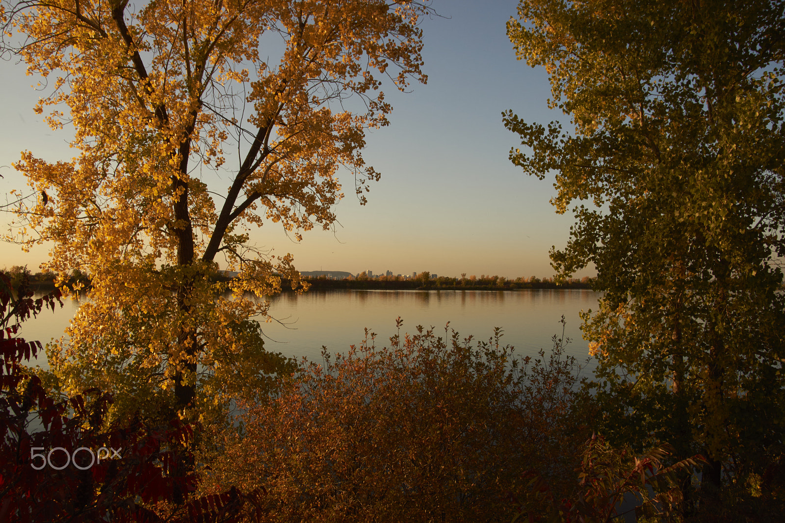 Sony SLT-A65 (SLT-A65V) sample photo. St lawrence river in autumn photography
