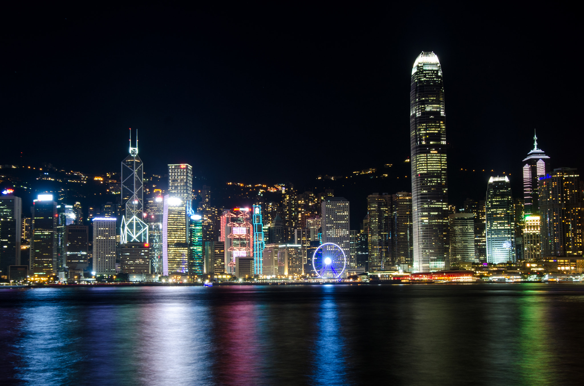 Nikon AF-S Nikkor 16-35mm F4G ED VR sample photo. Hong kong at night photography