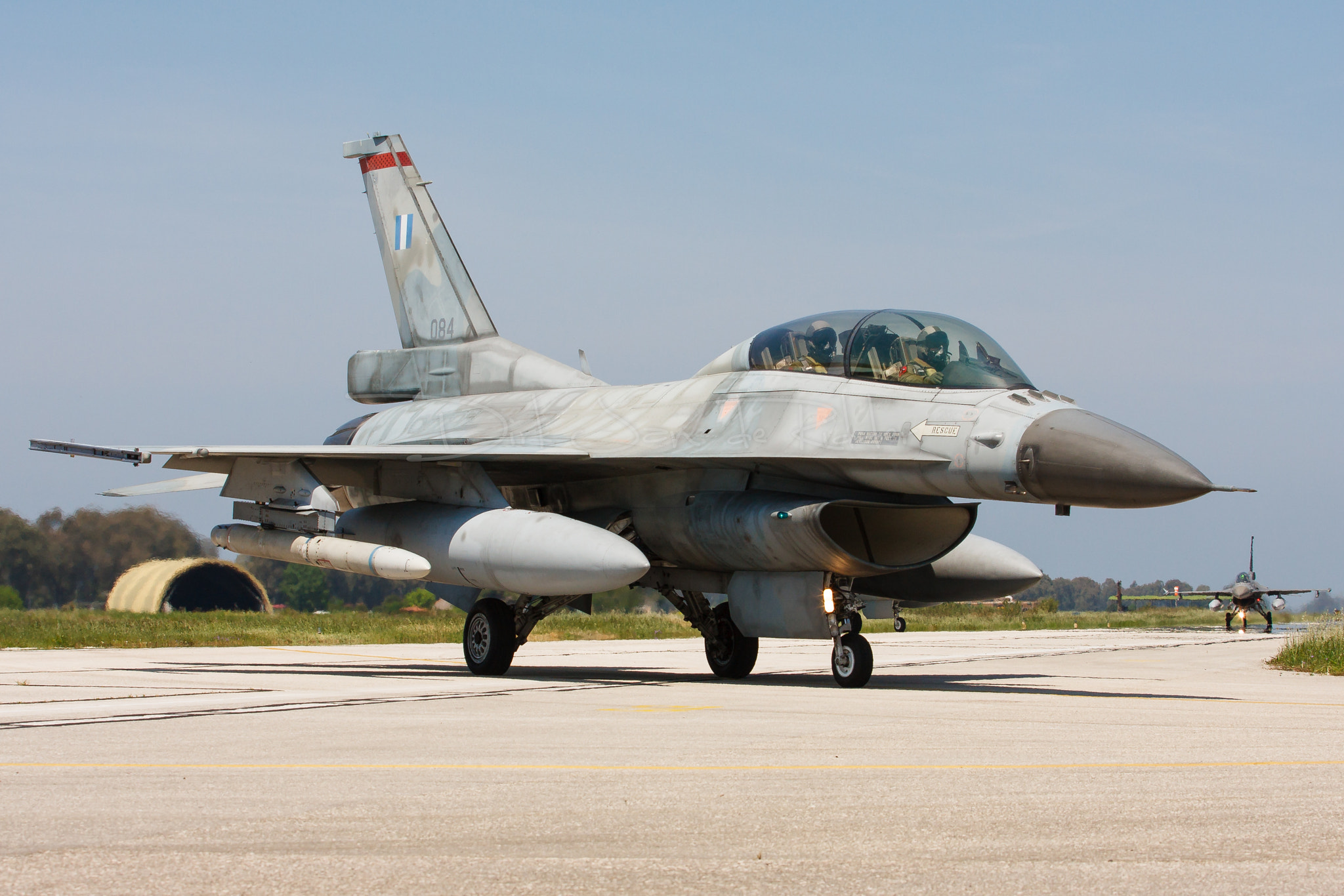 Canon EOS 40D sample photo. Hellenic air force f-16d fighting falcon 084 photography