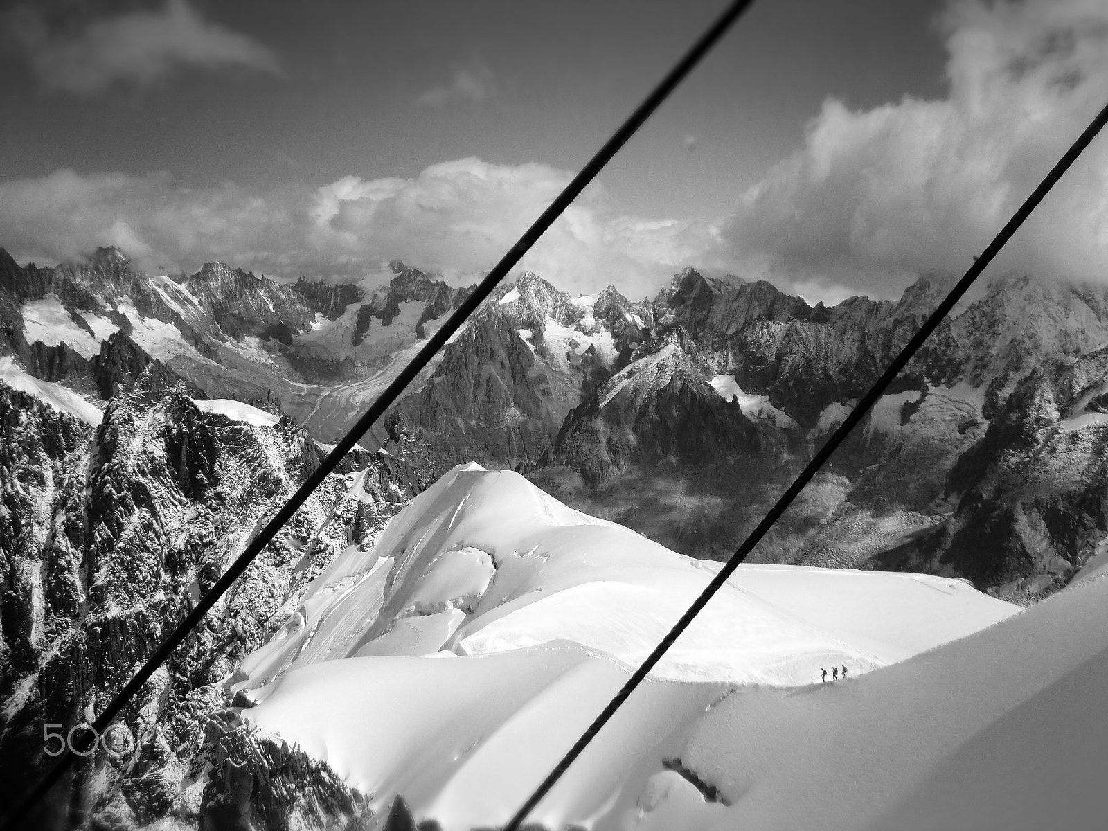 Sony DSC-W270 sample photo. Heading out - aiguille du midi photography