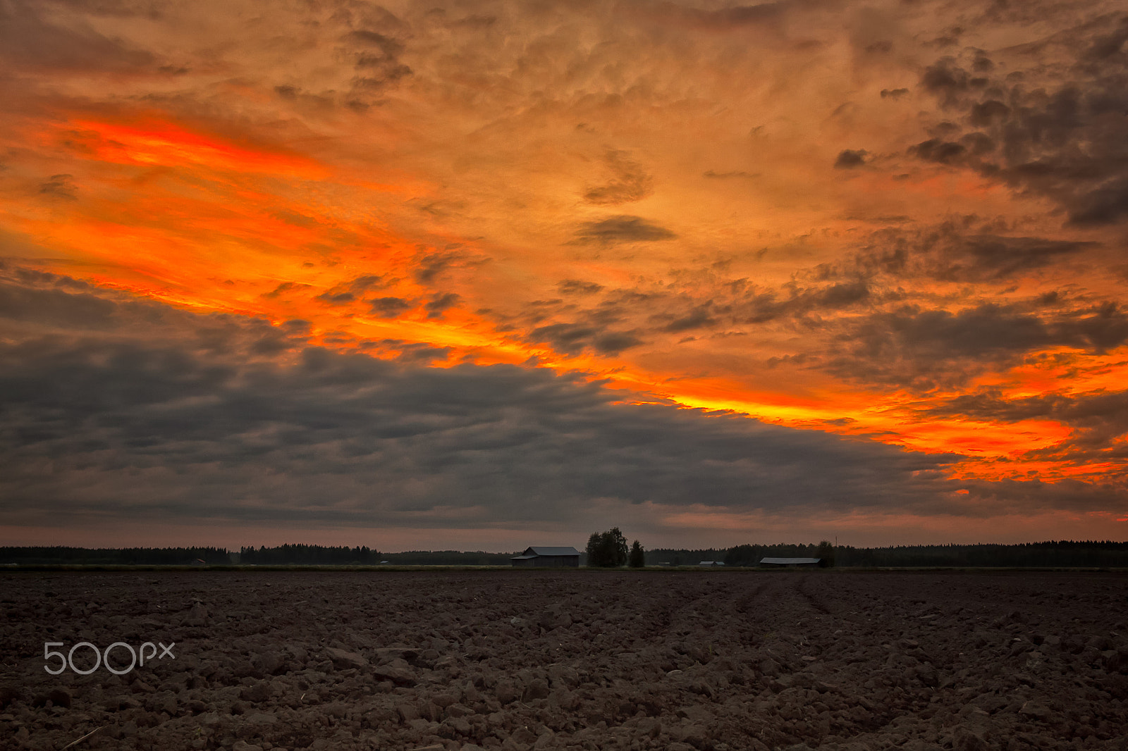 Canon EOS 50D sample photo. Dramatic sky over the fields photography