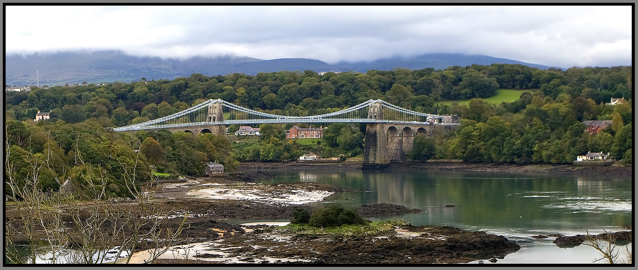 Canon EOS 30D + Canon EF 17-40mm F4L USM sample photo. Menai bridge photography