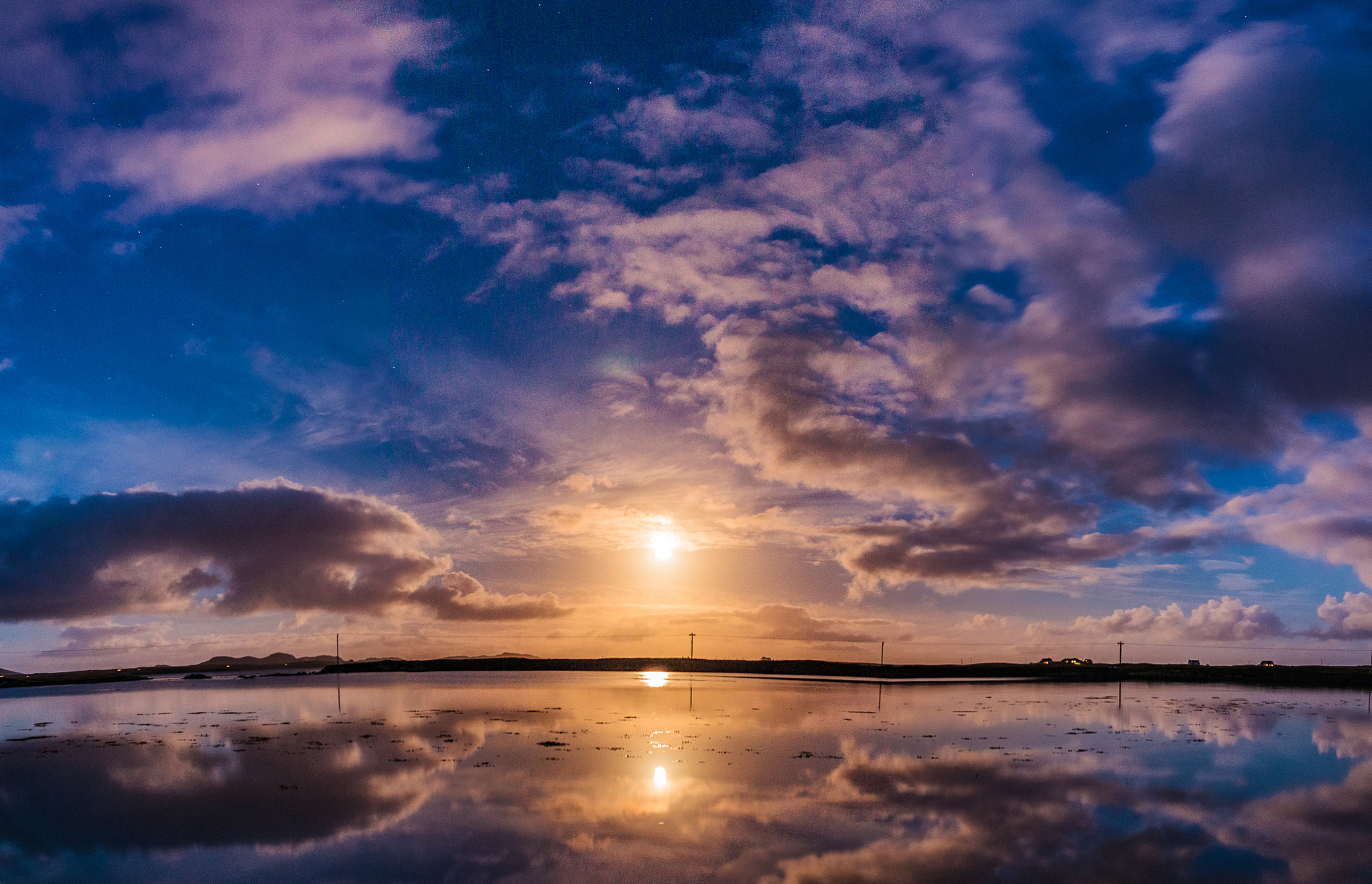 Sigma 24mm F1.4 DG HSM Art sample photo. Moonrise photography