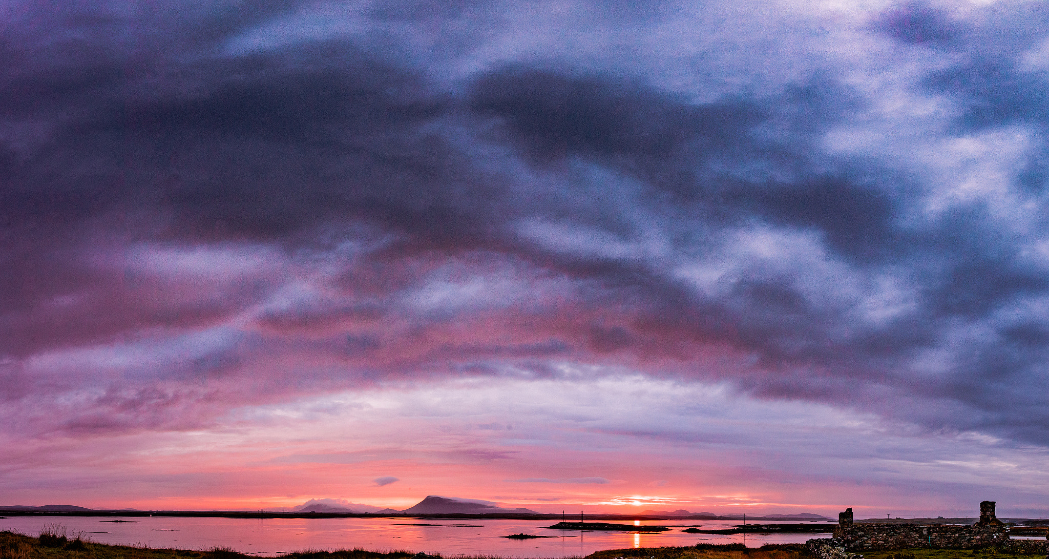 Canon EOS 5D Mark II sample photo. Dawn in north uist photography