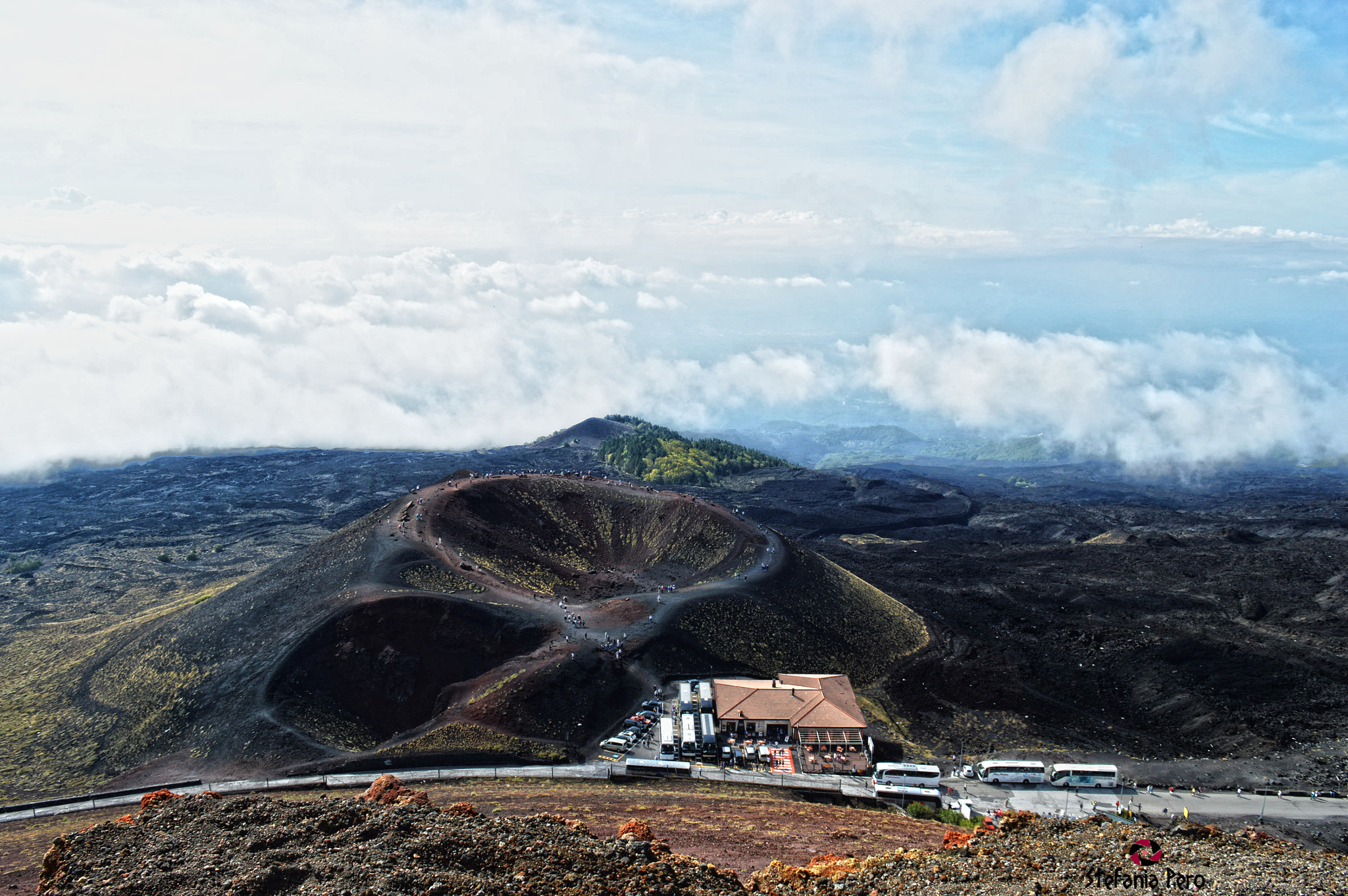 Nikon D3200 + Nikon AF Micro-Nikkor 200mm F4D ED-IF sample photo. Etna volcano. photography