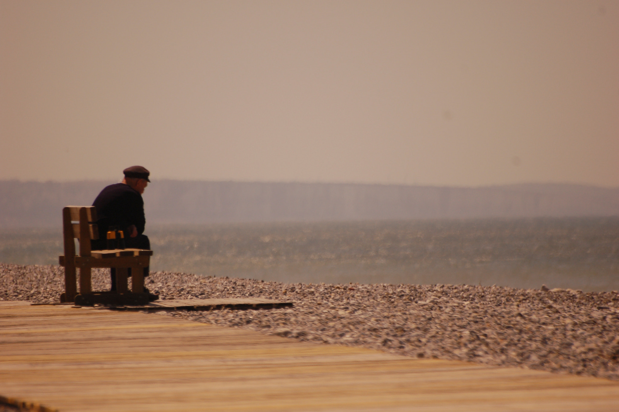 Nikon D50 sample photo. The old man and the see photography