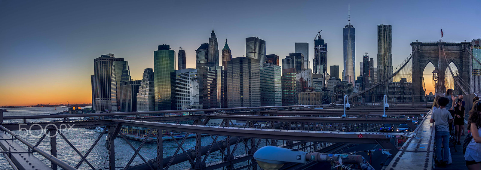 Pentax K-r sample photo. New york city panorama from brooklyn bridge photography
