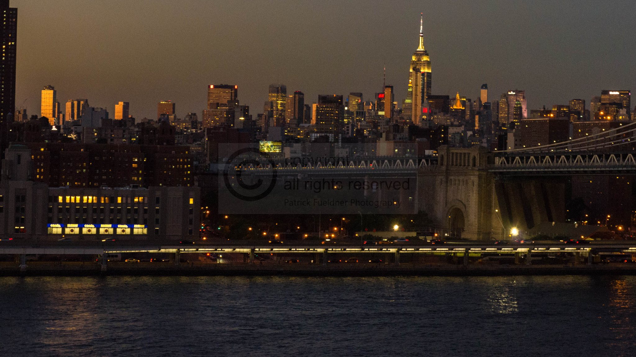 Sigma 17-70mm F2.8-4 DC Macro HSM | C sample photo. Washington bridge and empire state building after dawn photography