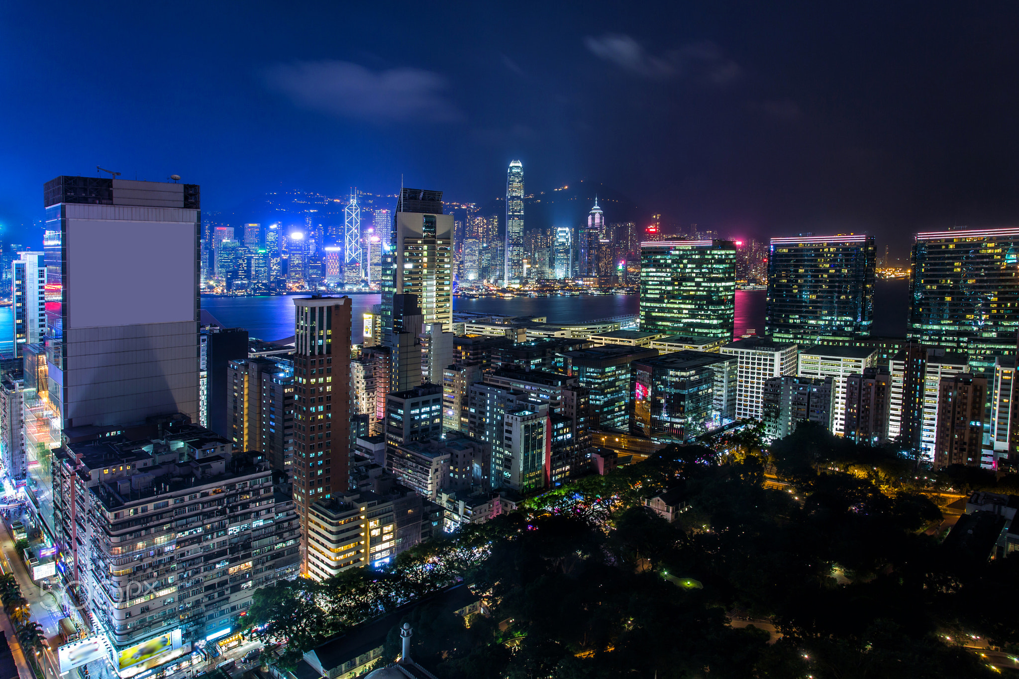 Hong Kong night view