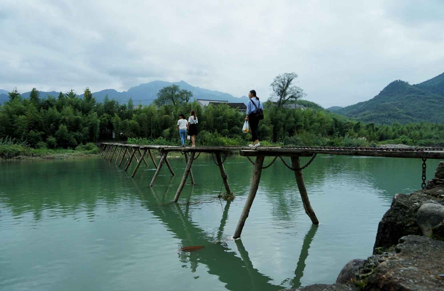 Sony a7 II + Sony FE 24-240mm F3.5-6.3 OSS sample photo. A wood bridge photography