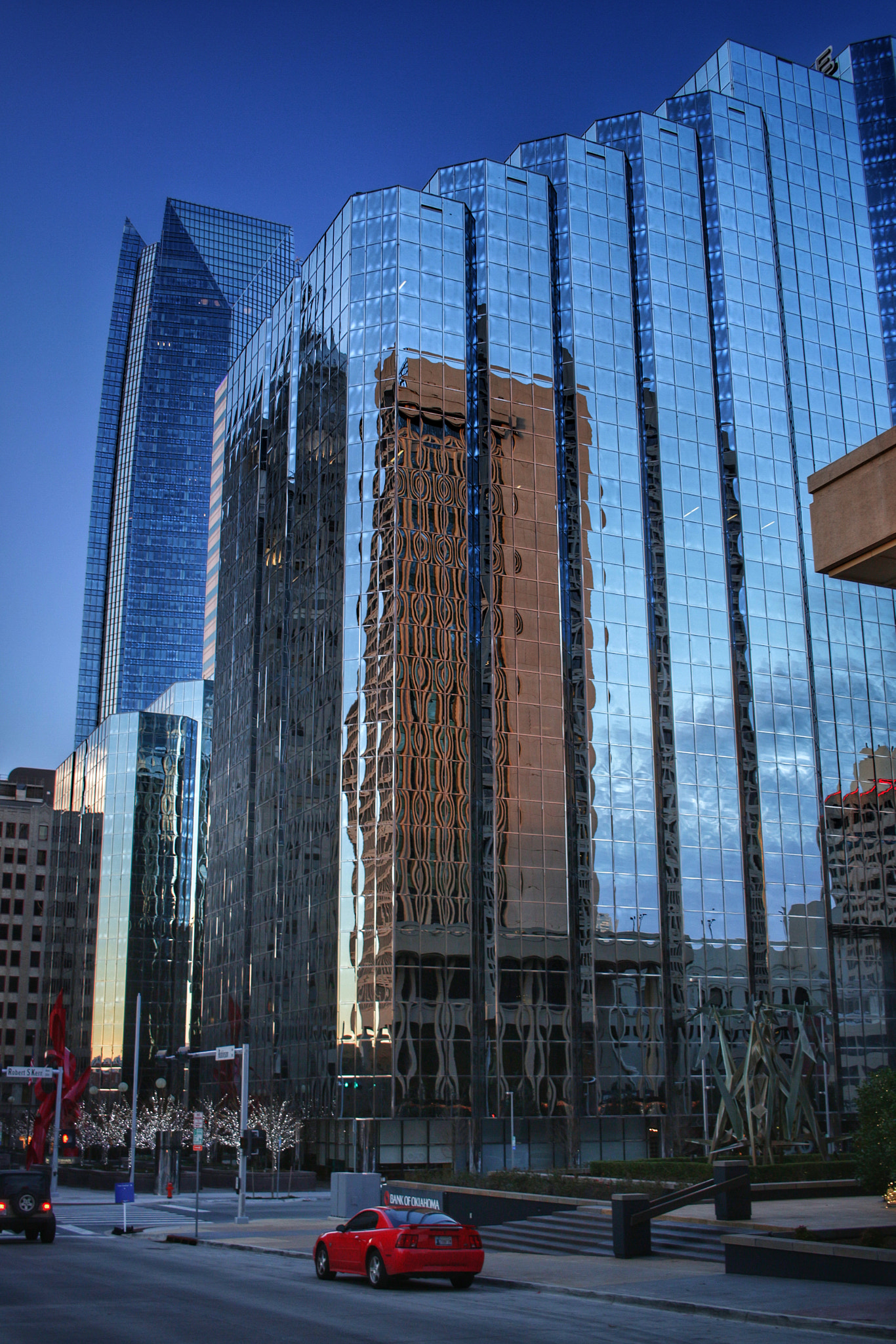 Canon EOS 100D (EOS Rebel SL1 / EOS Kiss X7) sample photo. Reflections downtown okc photography