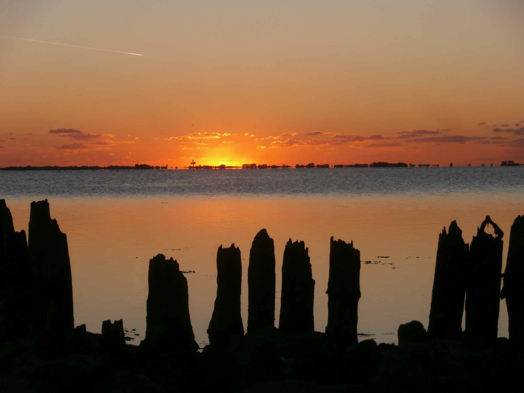 Olympus VR340,D750 sample photo. Sunset over the grevelingen. photography