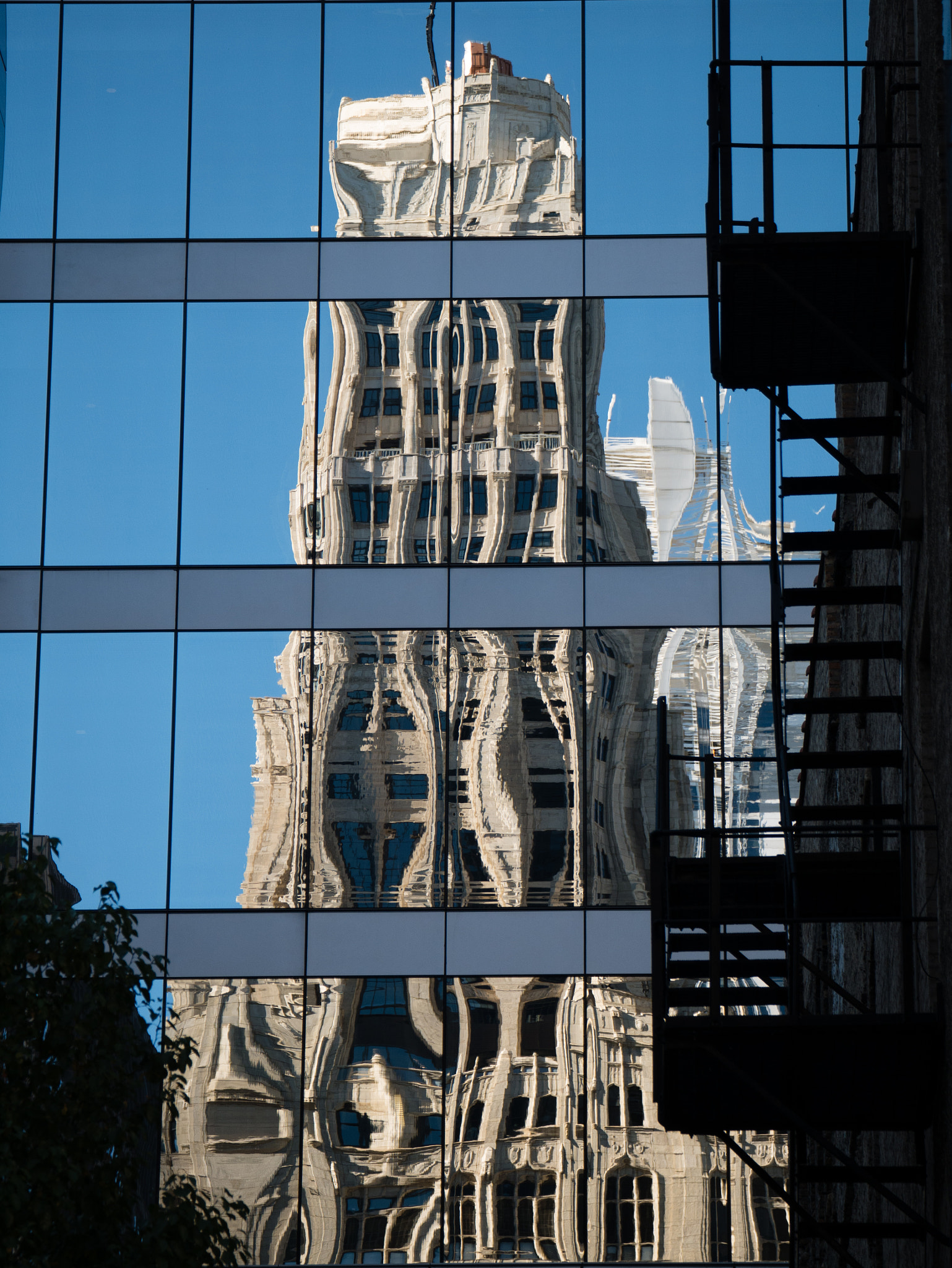 Panasonic Lumix DMC-GX7 sample photo. Reflection, chicago. photography
