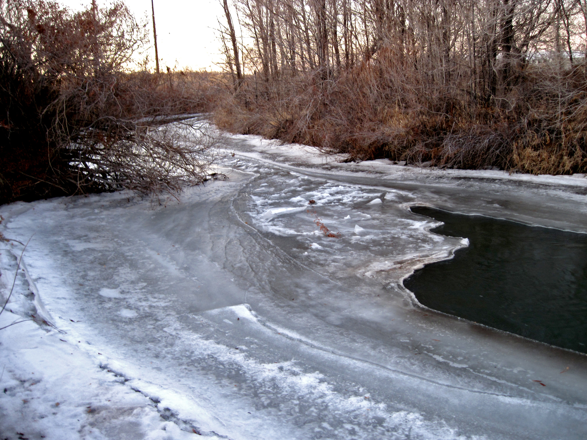 Canon PowerShot A1100 IS sample photo. Frozen river photography