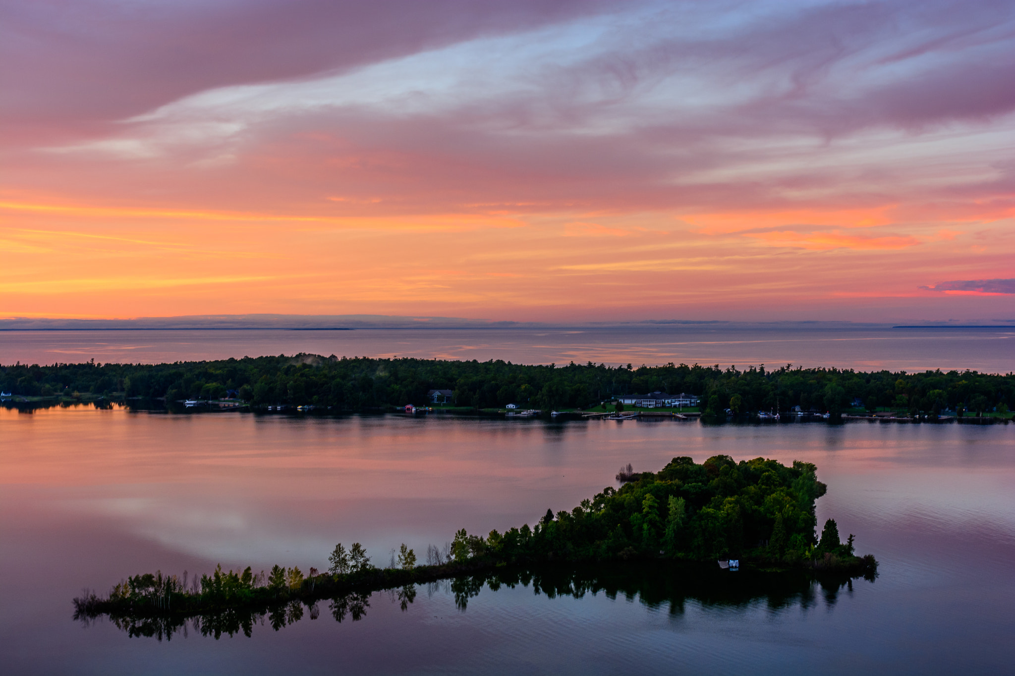 Sawyer Harbor at Sunset