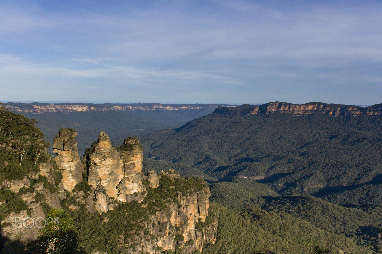 Canon EOS 400D (EOS Digital Rebel XTi / EOS Kiss Digital X) sample photo. Three sisters in the blue mountains photography