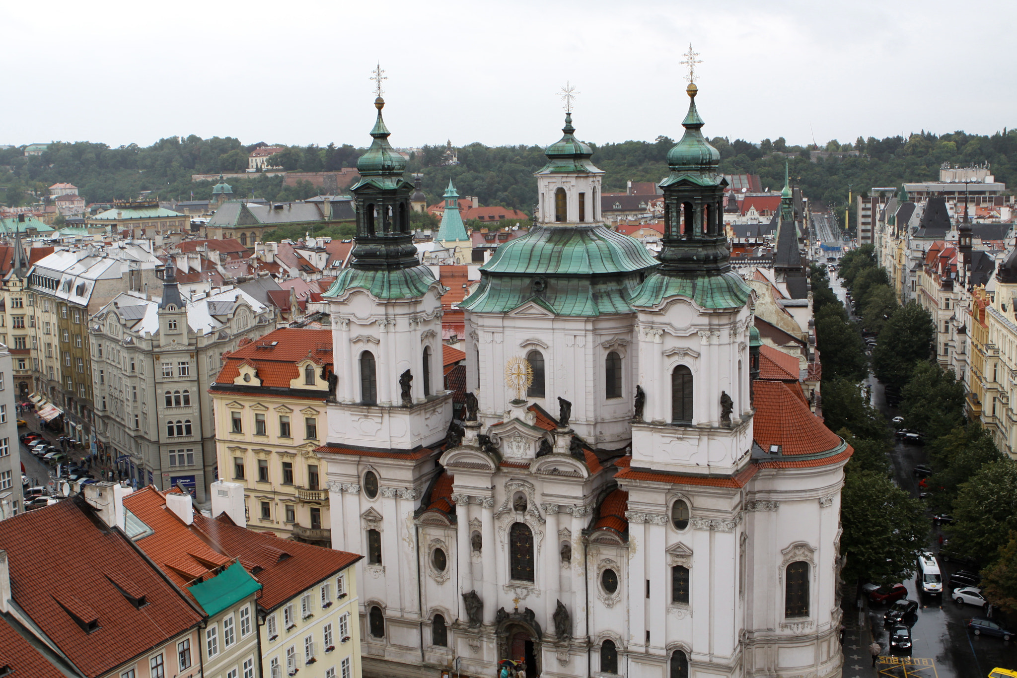 Canon EOS 50D sample photo. Vista desde lo alto de la torre de una iglesia praga, republica checa photography