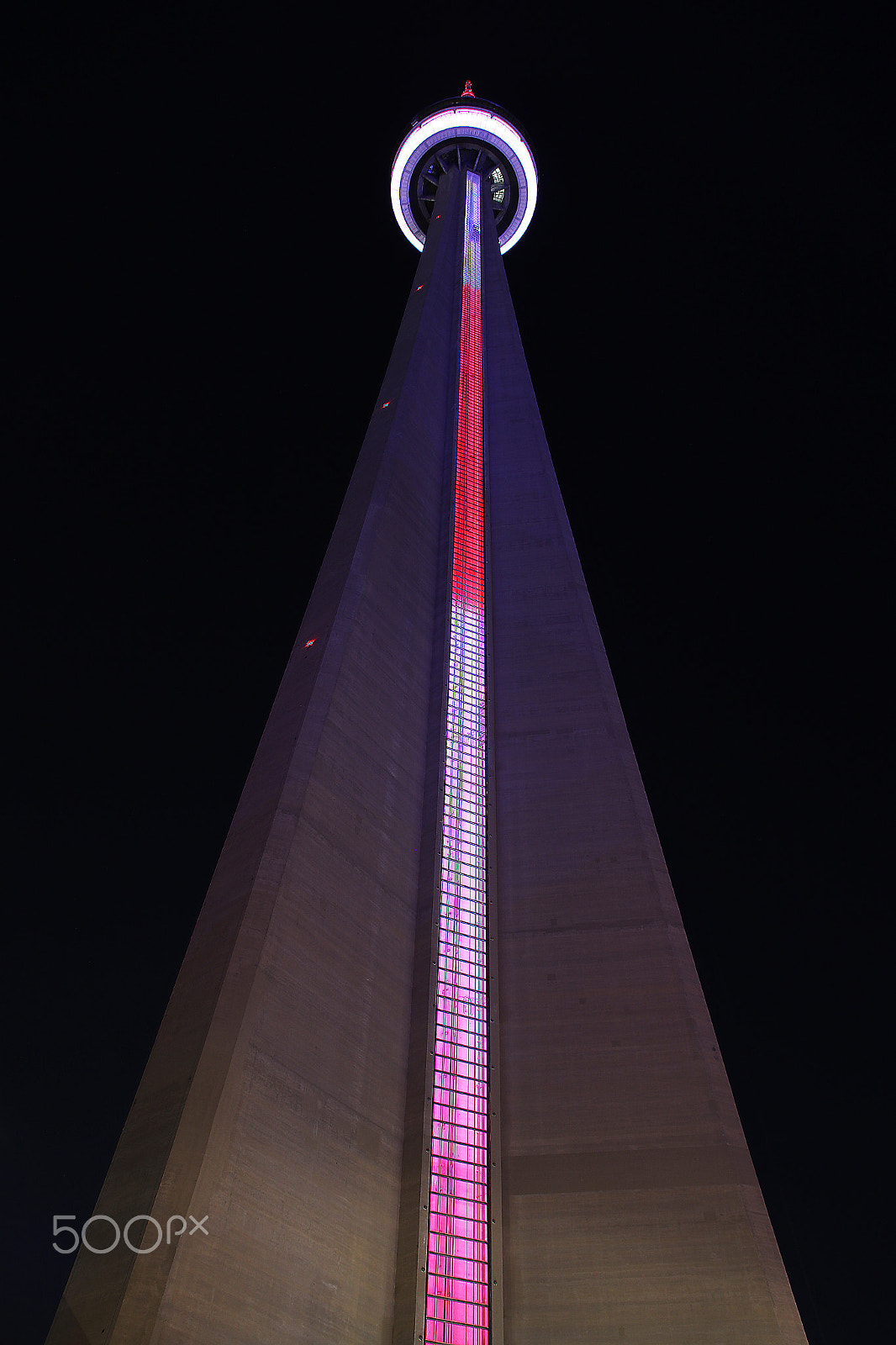 Canon EOS 7D Mark II sample photo. Cn tower at night photography