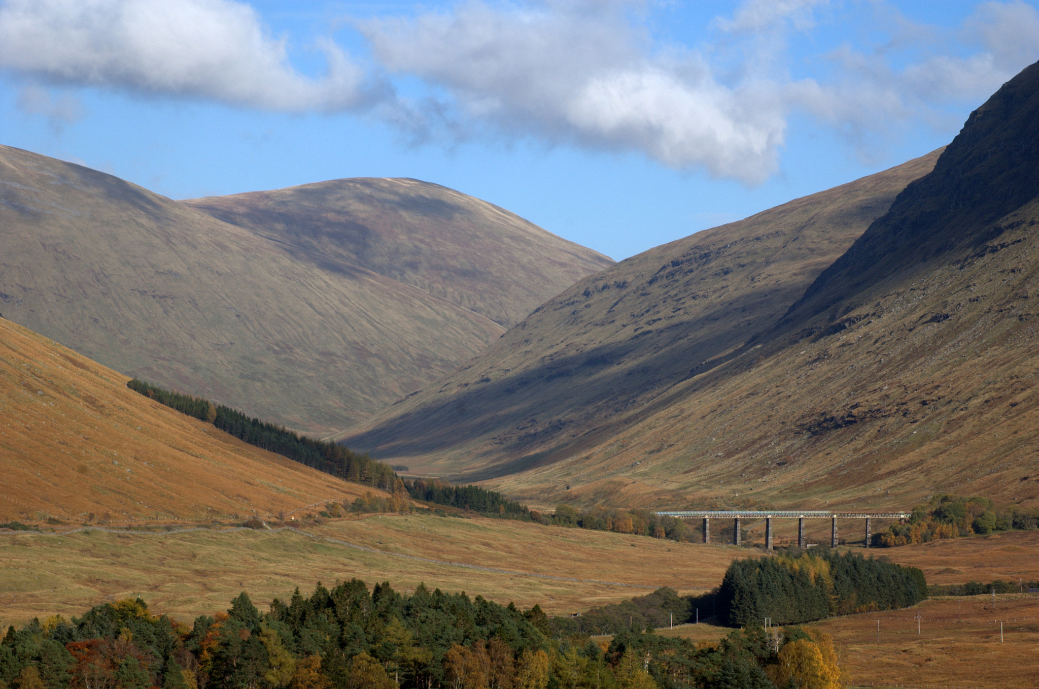 Nikon D70 sample photo. Auch viaduct near bridge of orchy, argyll scotland photography