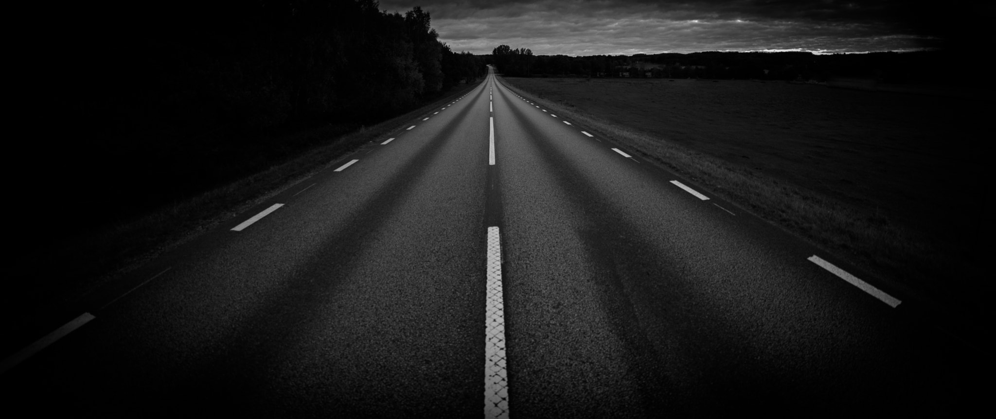 Samyang 12mm F2.8 ED AS NCS Fisheye sample photo. Road to darkness photography