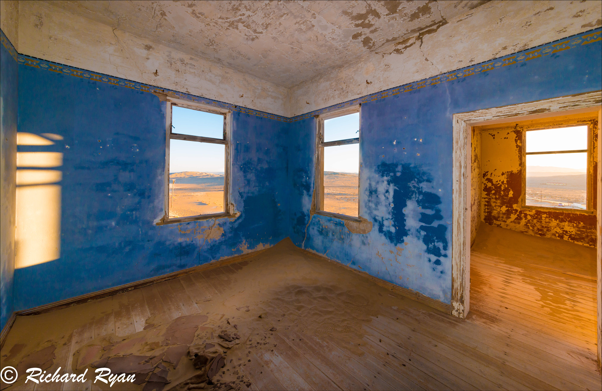 Nikon D800 sample photo. Kolmanskop through a window photography