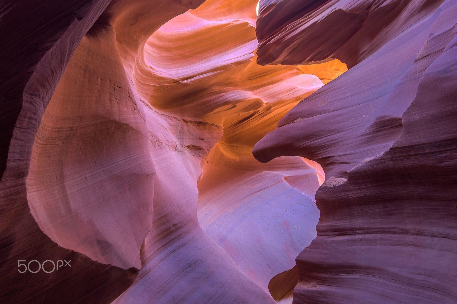 Nikon D5500 sample photo. Rock structures in lower antelope canyon photography