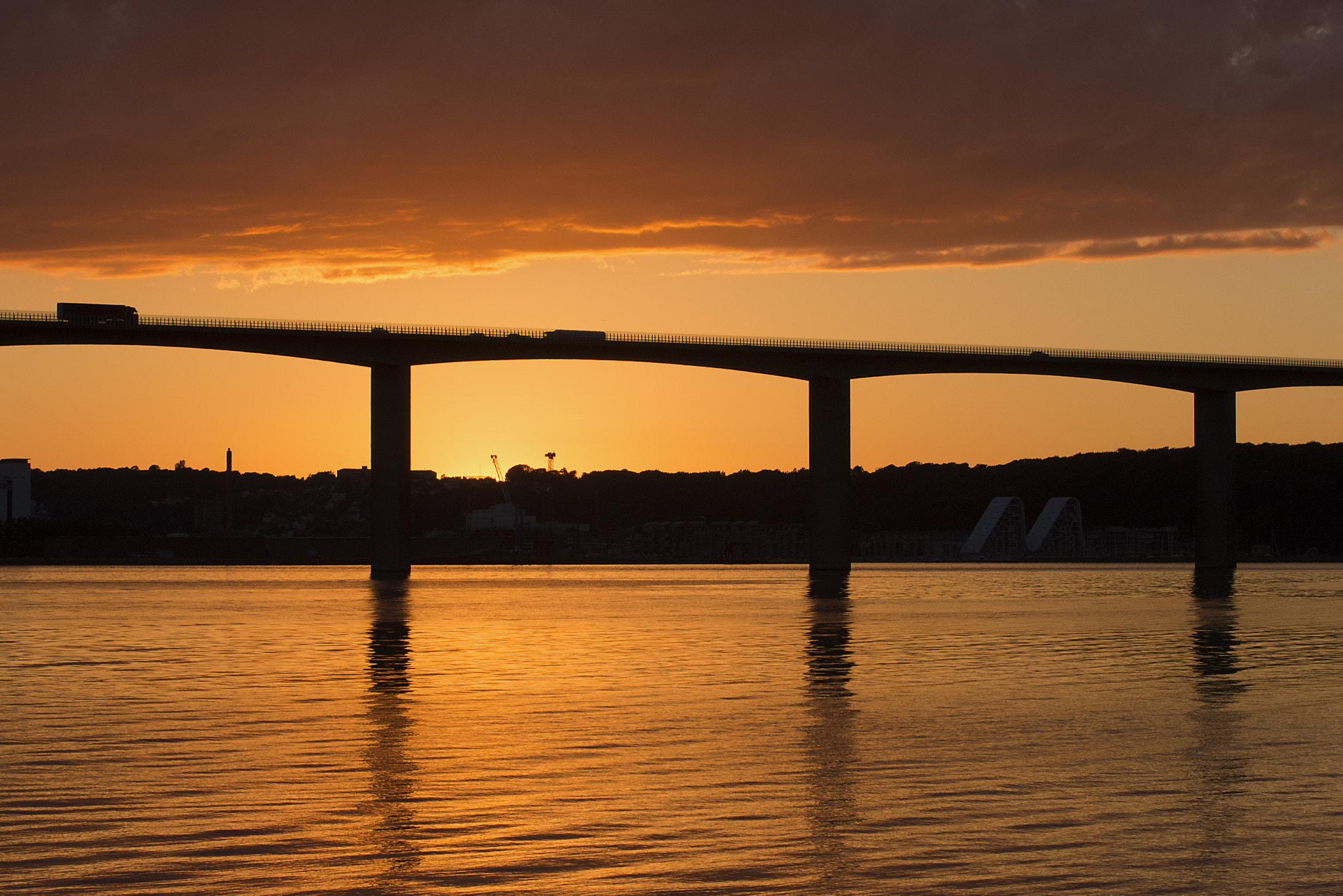 Canon EF 70-200mm F2.8L USM sample photo. Vejle fjord-bridge photography
