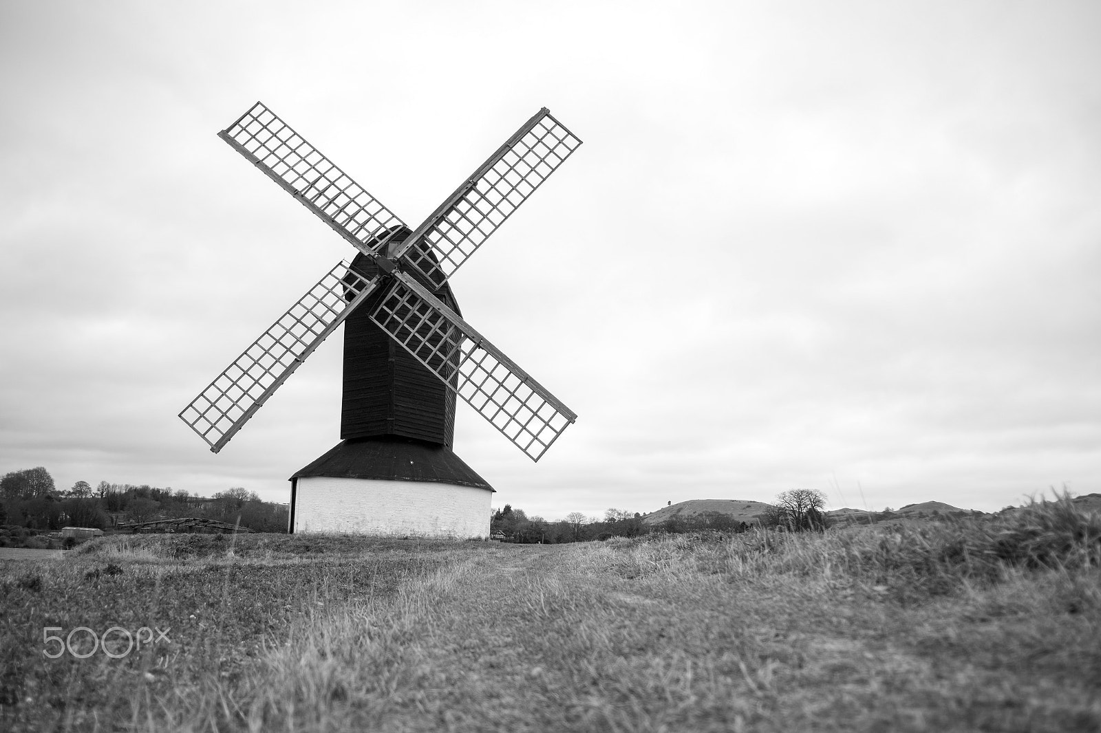 Canon EOS 6D sample photo. Pitstone windmill from behind photography