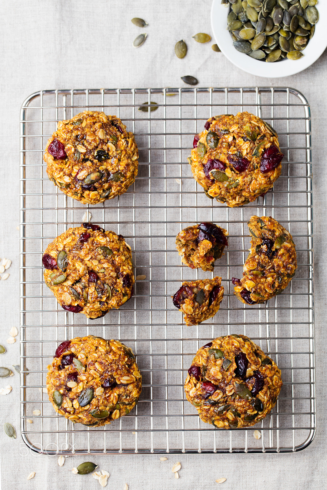 Canon EOS 5DS + Canon EF 100mm F2.8L Macro IS USM sample photo. Oat cookies with cranberries and maple glaze photography