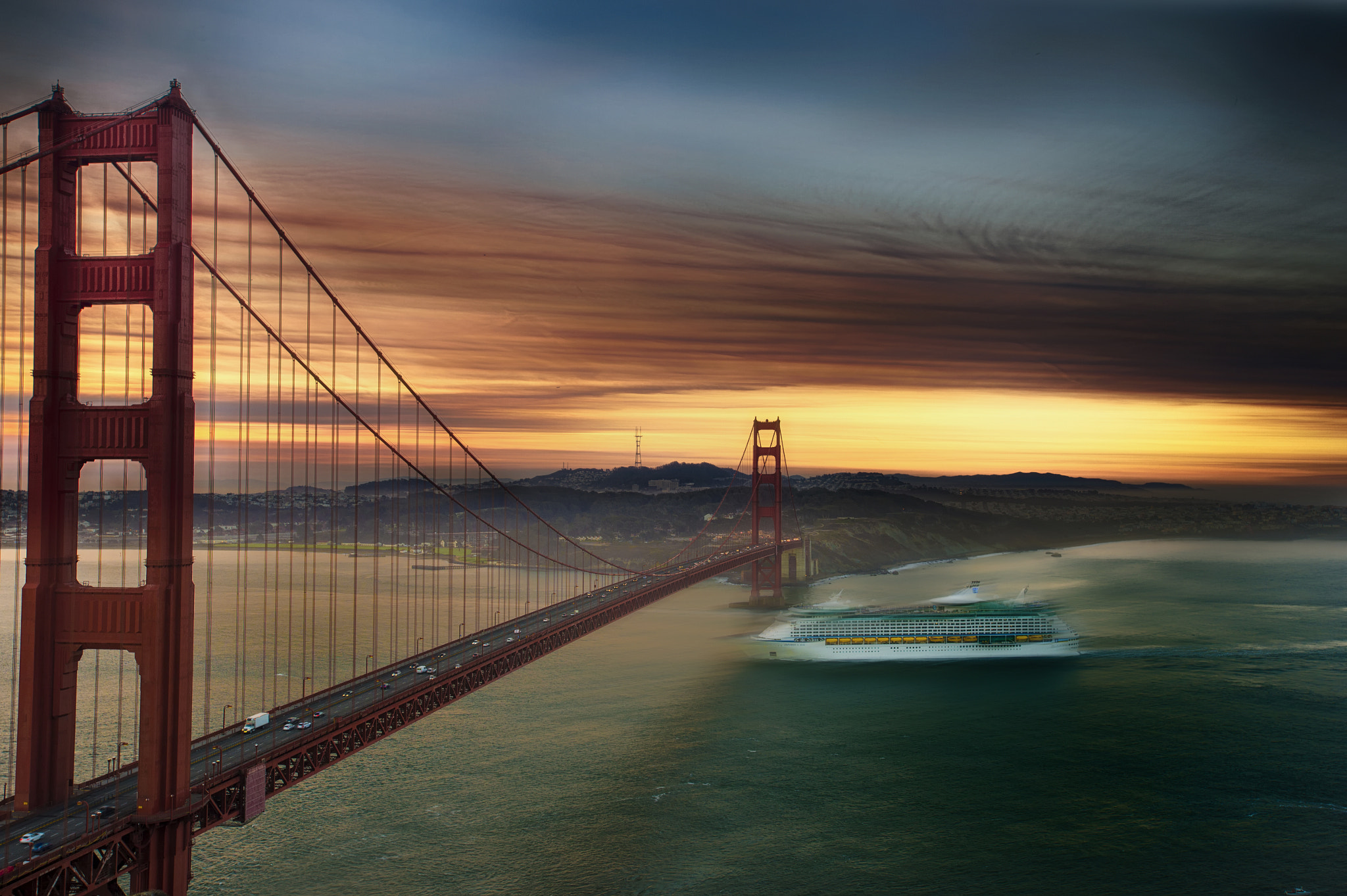 Nikon AF-S Nikkor 17-35mm F2.8D ED-IF sample photo. Good morning san francisco photography