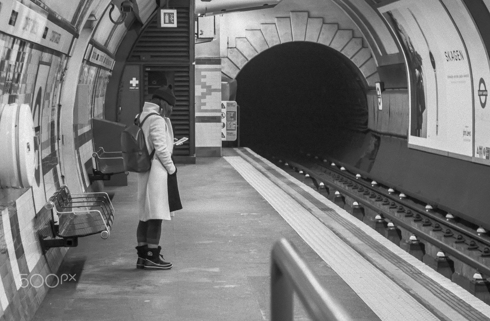 Panasonic Lumix DMC-GH4 + Canon EF 24-105mm F4L IS USM sample photo. Lonely commuter photography
