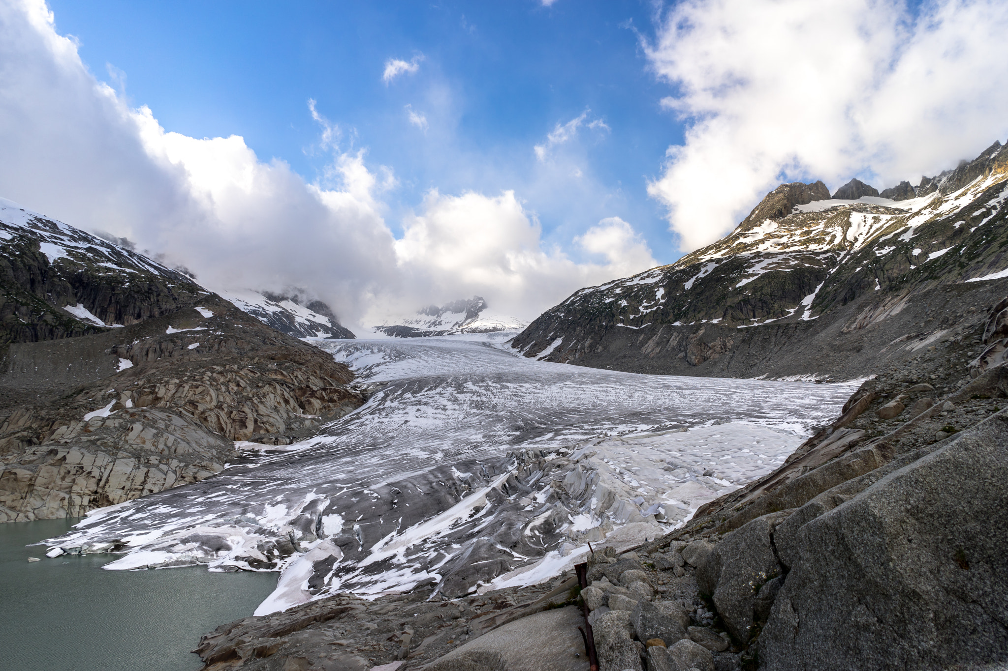 FE 21mm F2.8 sample photo. Rhône glacier photography