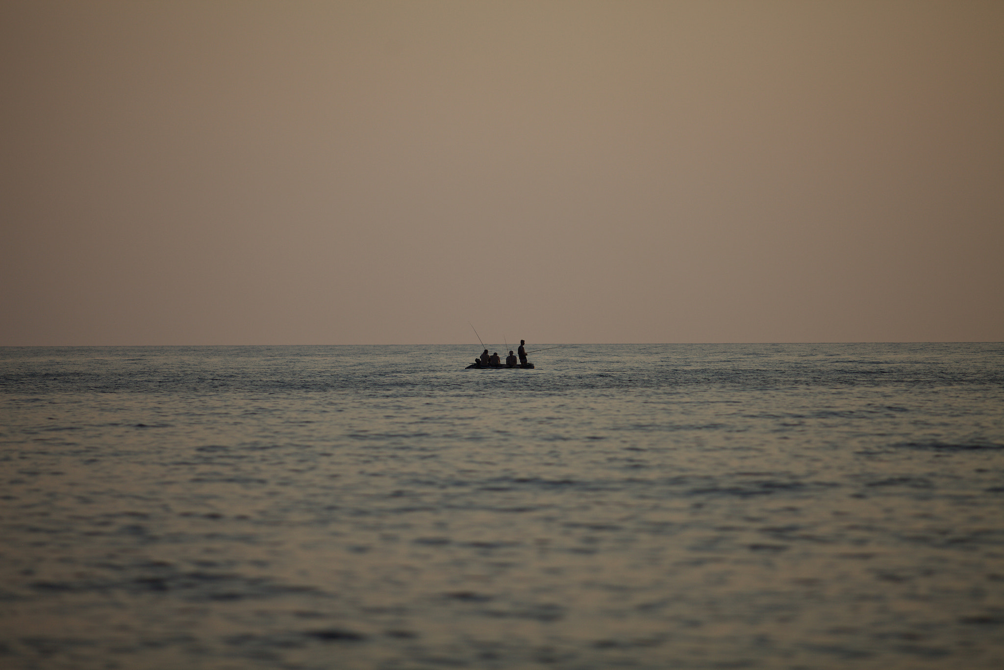 Canon EOS 5D Mark II sample photo. Fishing in the sea photography