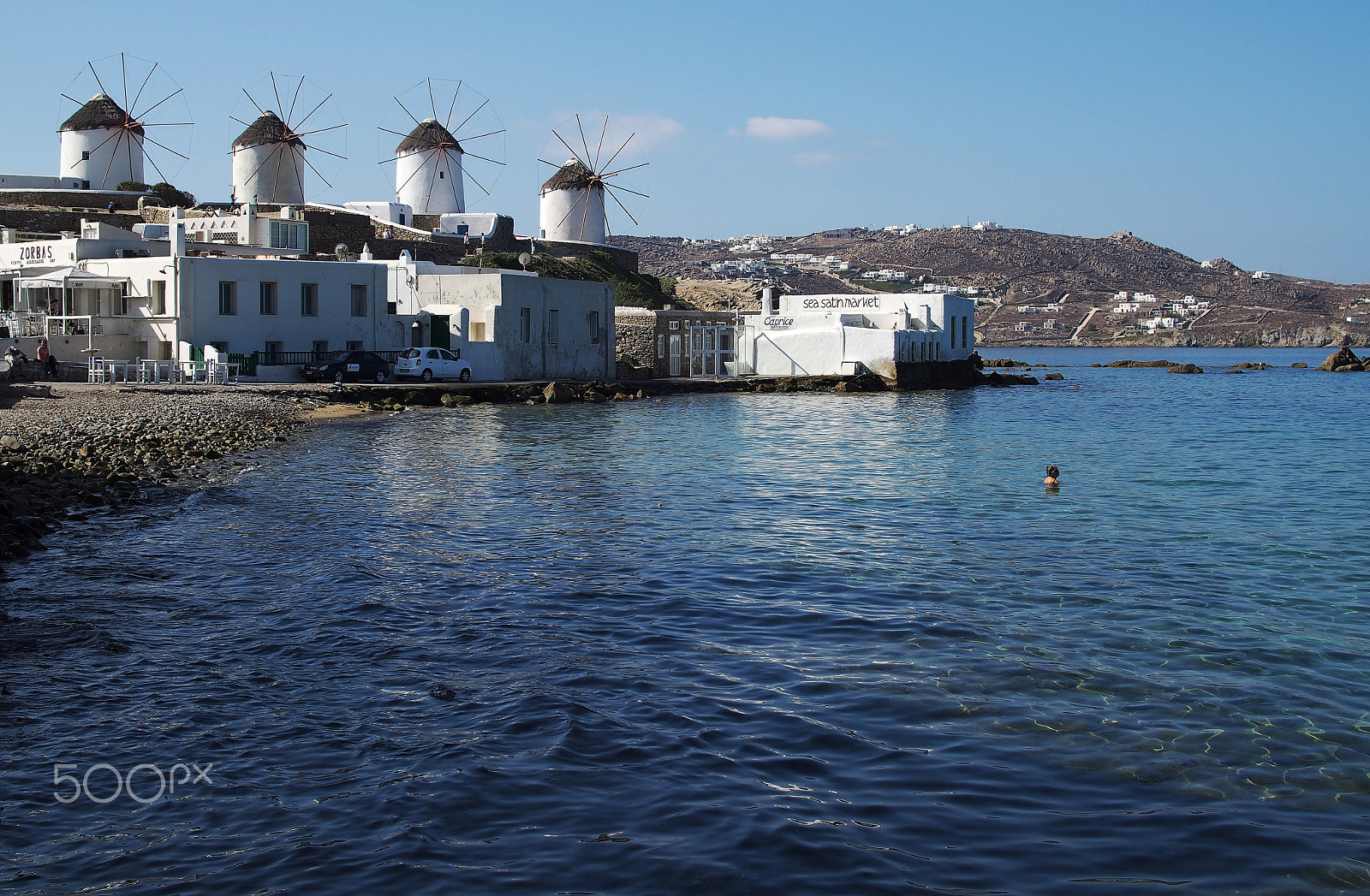 Olympus PEN E-P5 + Olympus M.Zuiko Digital 25mm F1.8 sample photo. Mykonos beach photography