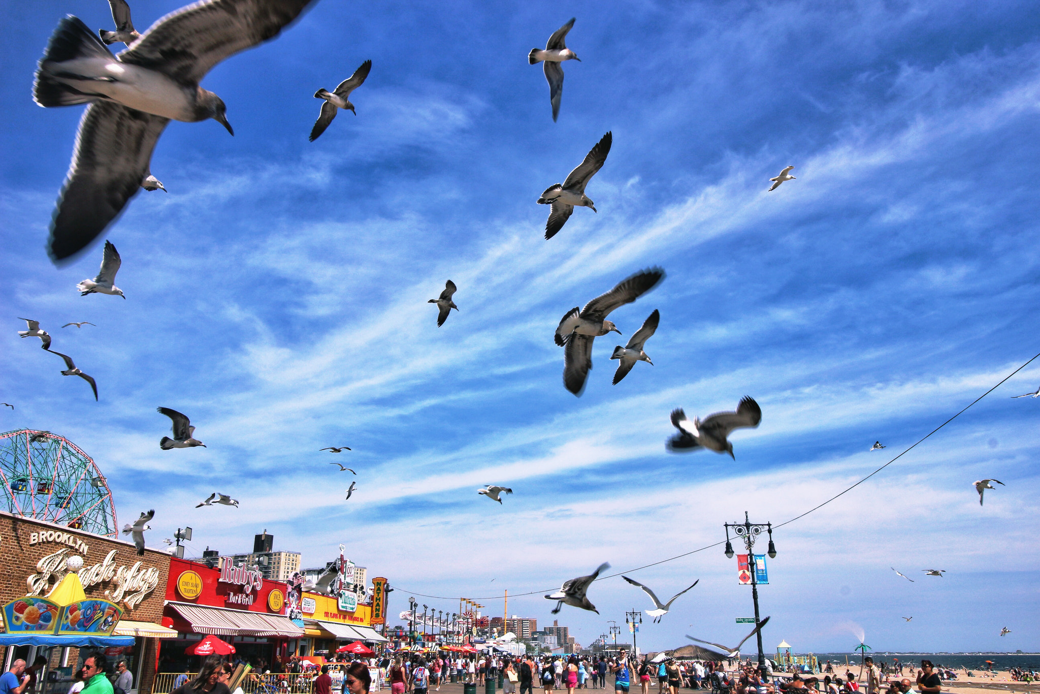 Canon EF-S 10-18mm F4.5–5.6 IS STM sample photo. Coney island photography