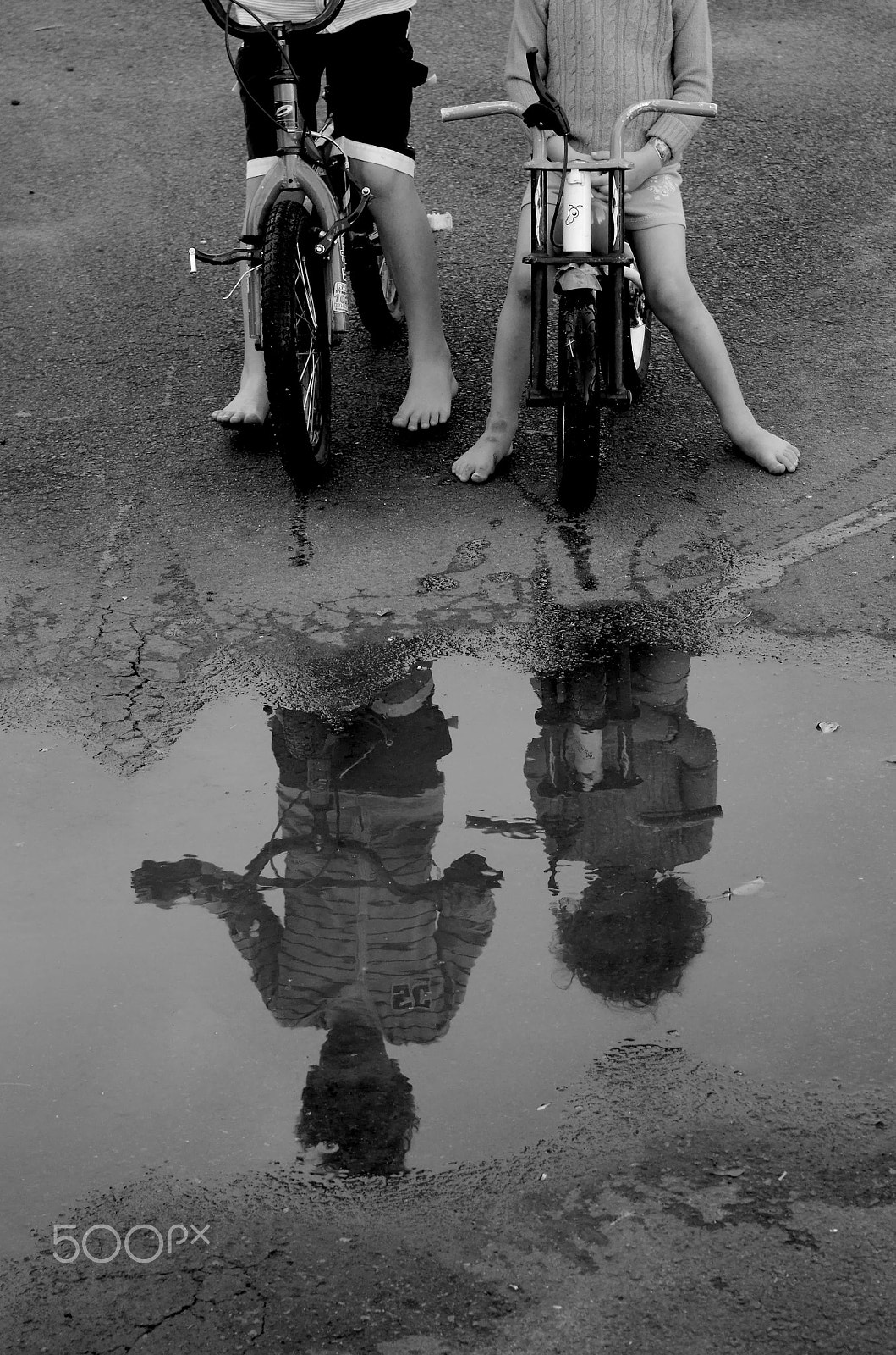 Pentax K-30 sample photo. Bike reflection photography