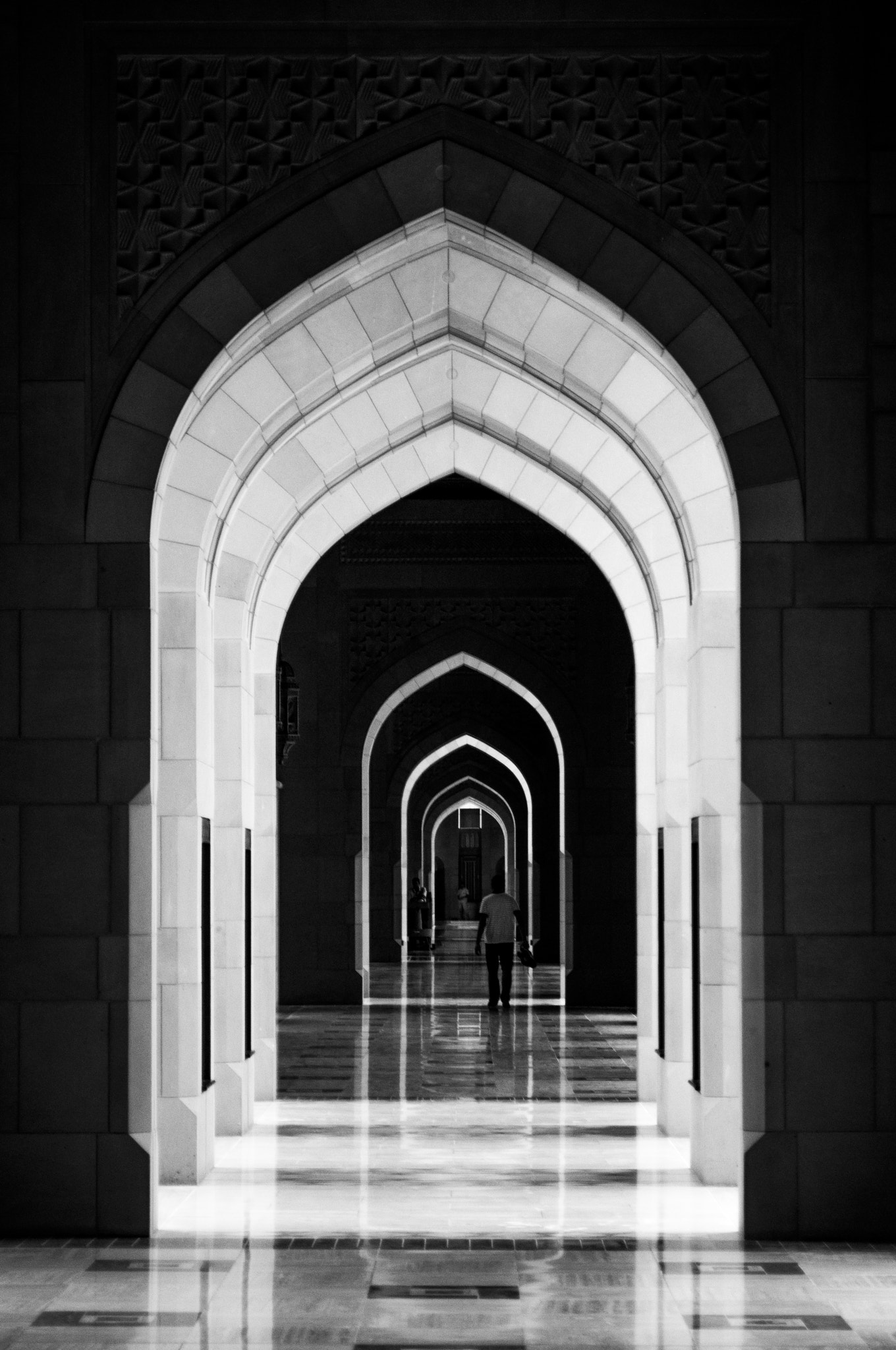 Nikon D90 sample photo. Sultan al qaboos hallway photography