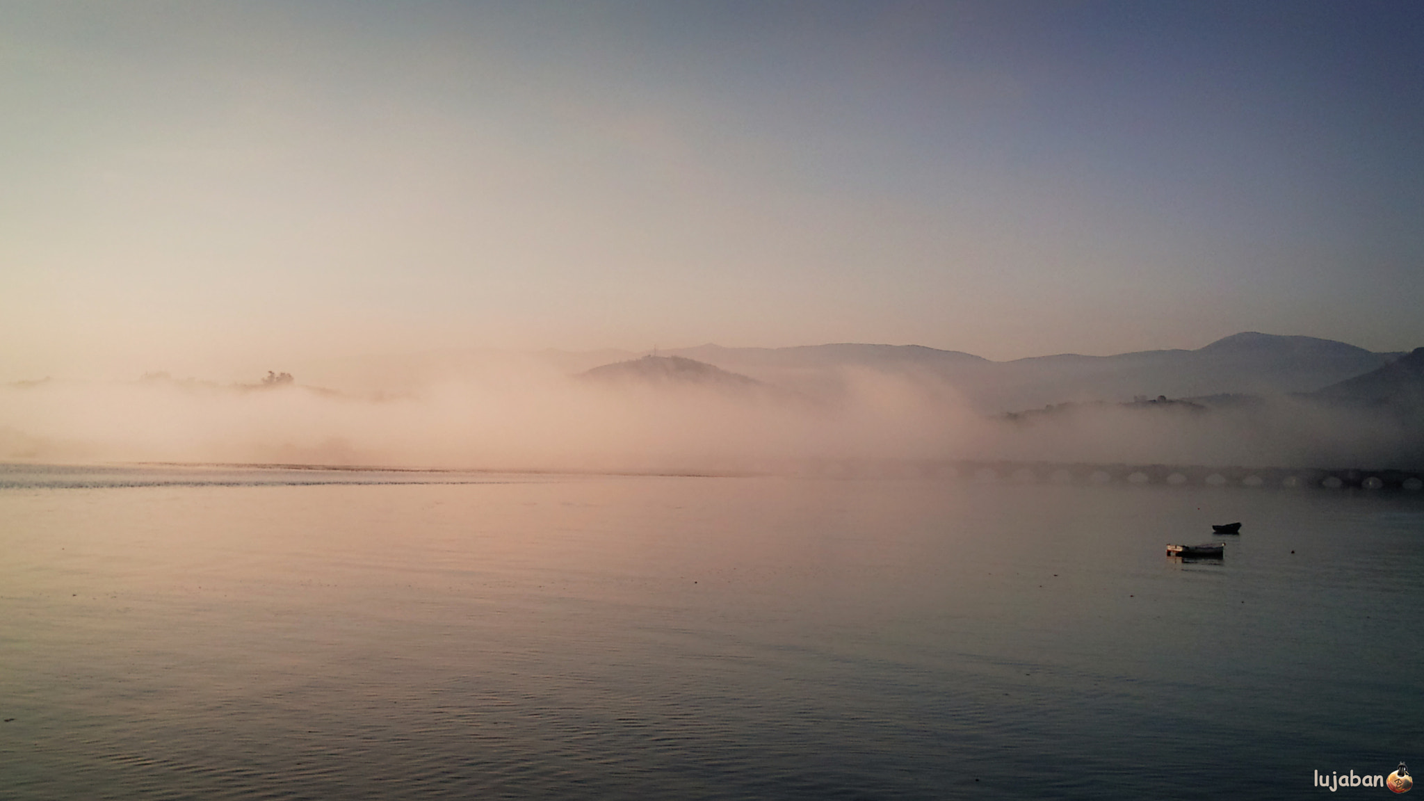 Sony Ericsson U10i sample photo. Fog at dawn (san vicente dela barquera santander spain) photography