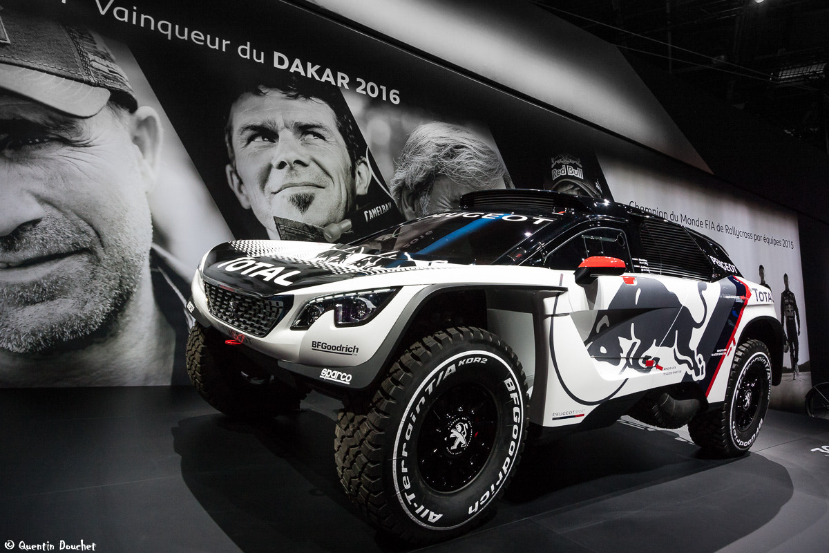 Canon EF-S 10-22mm F3.5-4.5 USM sample photo. Peugeot 3008 dkr - mondial auto 2016 photography