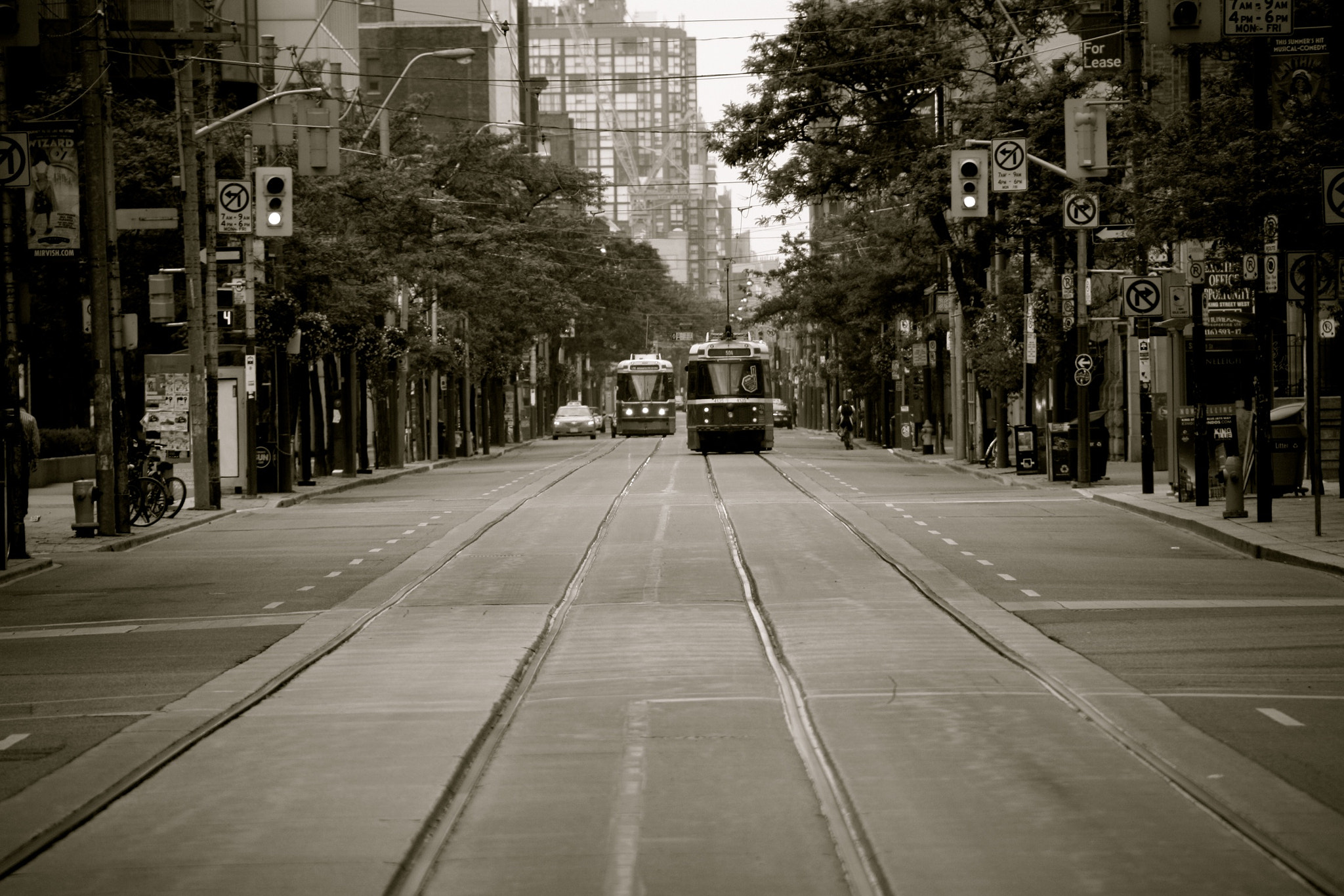 Canon EOS 450D (EOS Rebel XSi / EOS Kiss X2) sample photo. King street streetcar, toronto, on. photography
