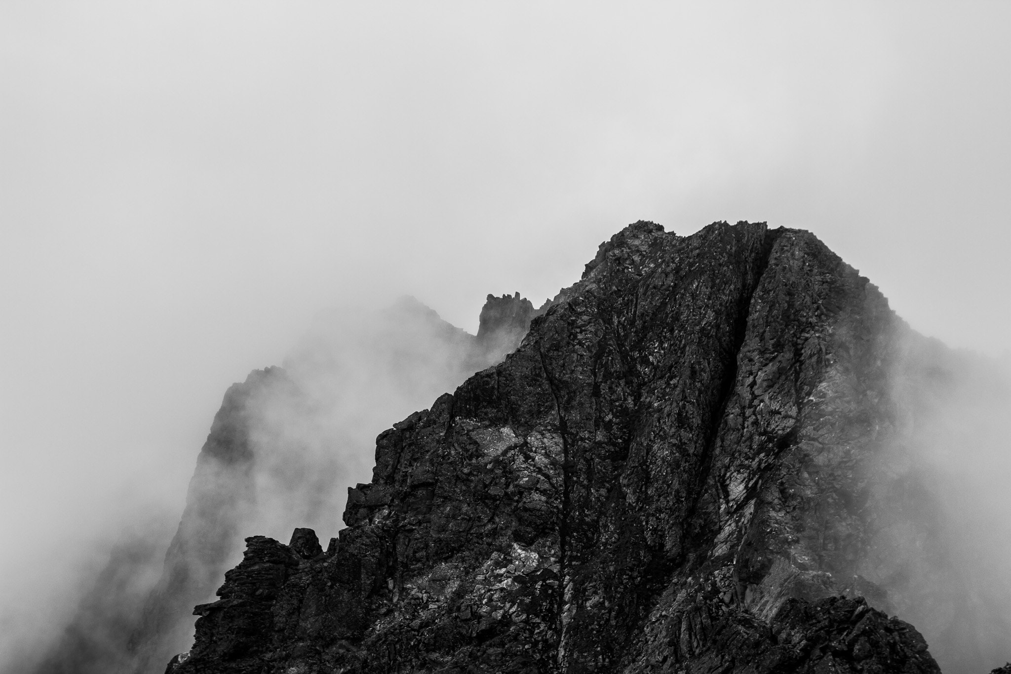 Canon EOS 7D sample photo. Tatra mountains in b&w photography