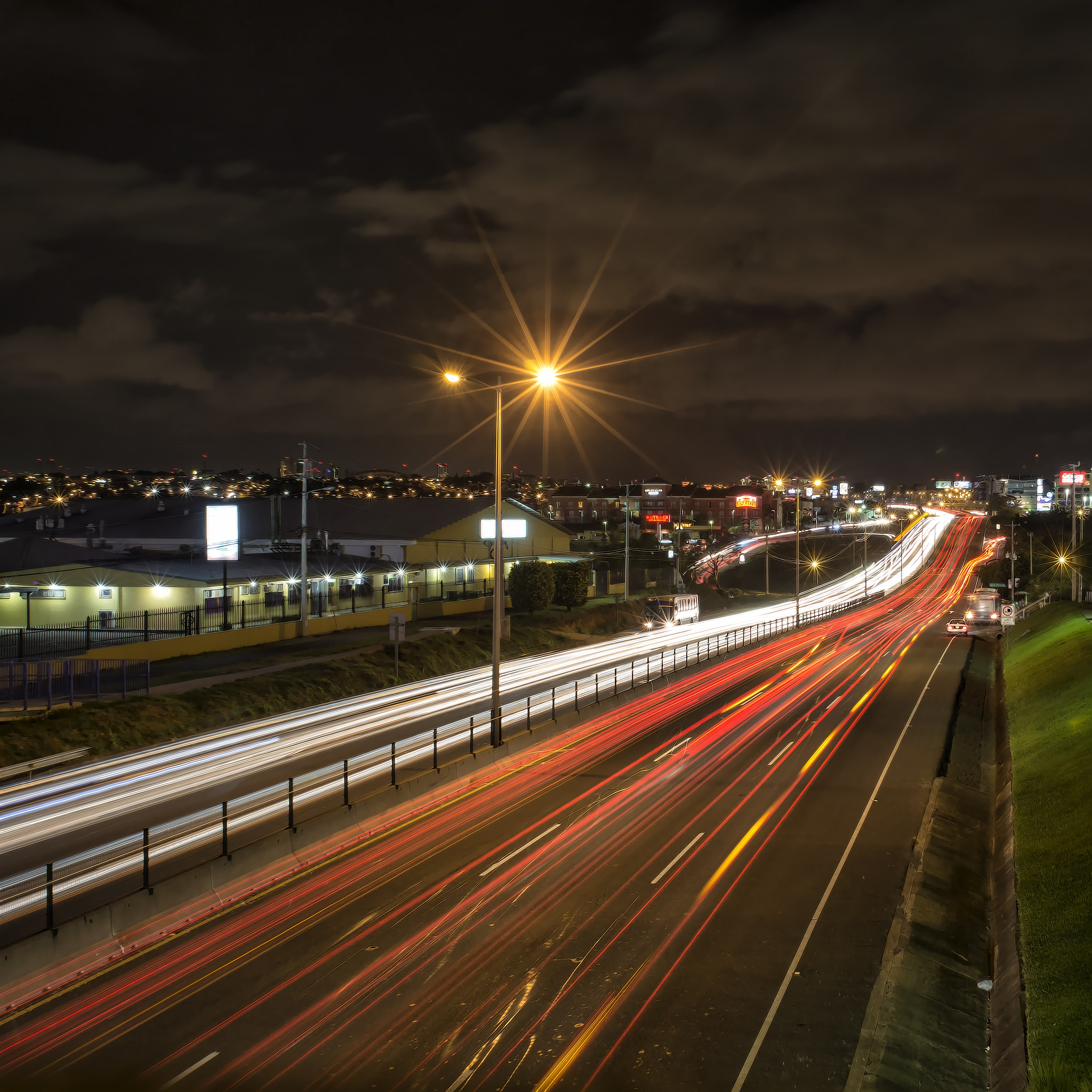 Nikon D7100 + Nikon AF Nikkor 20mm F2.8D sample photo. River of lights photography