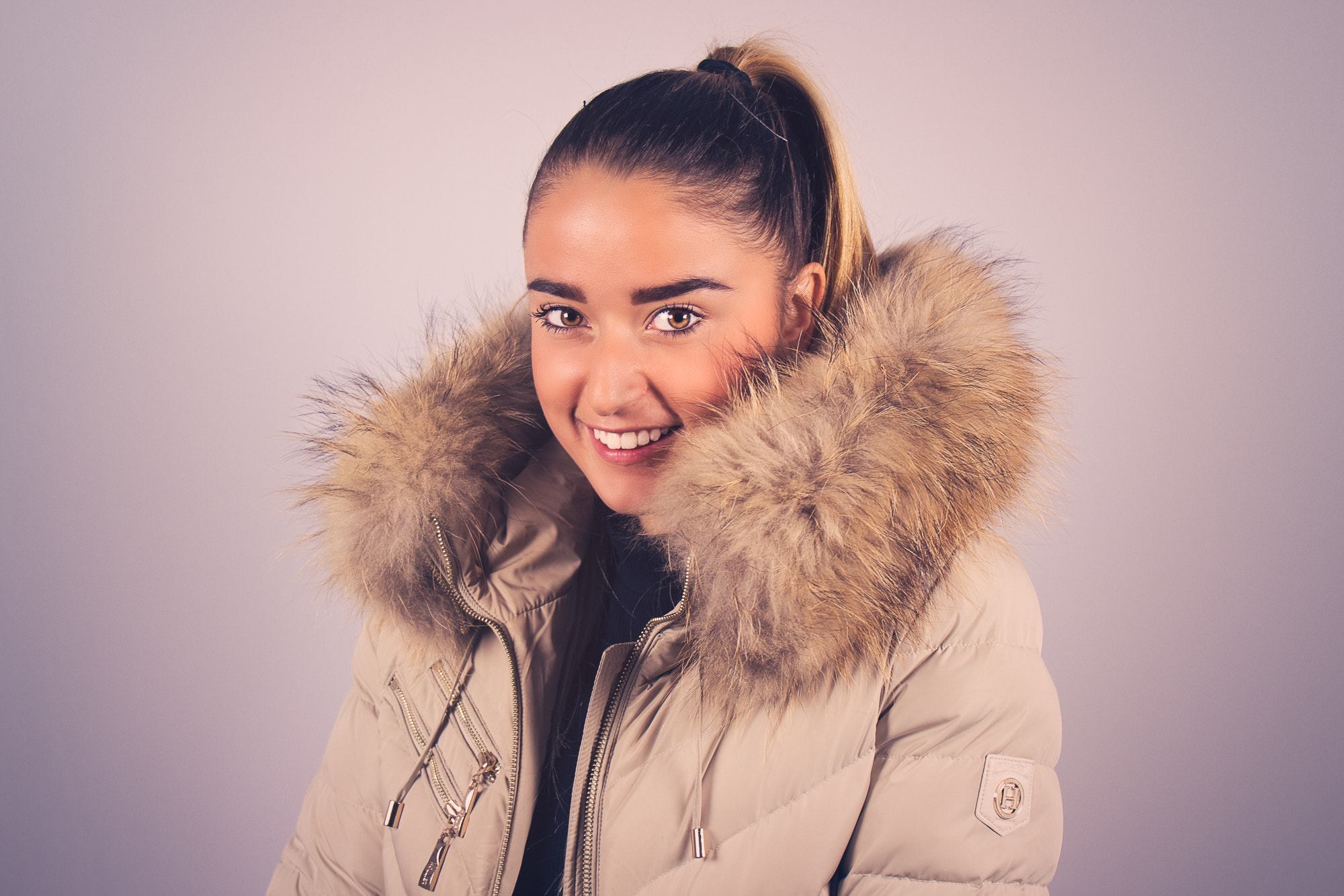 Canon EF 24-70mm F4L IS USM sample photo. Ella in the studio photography