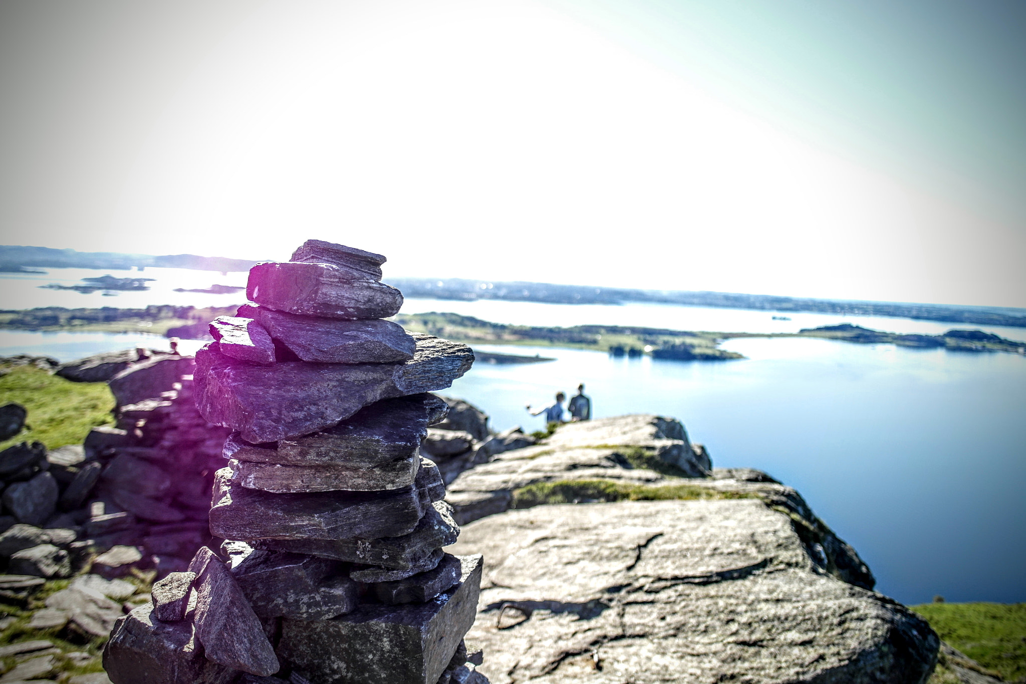 Samsung NX200 sample photo. Cairn with great view photography