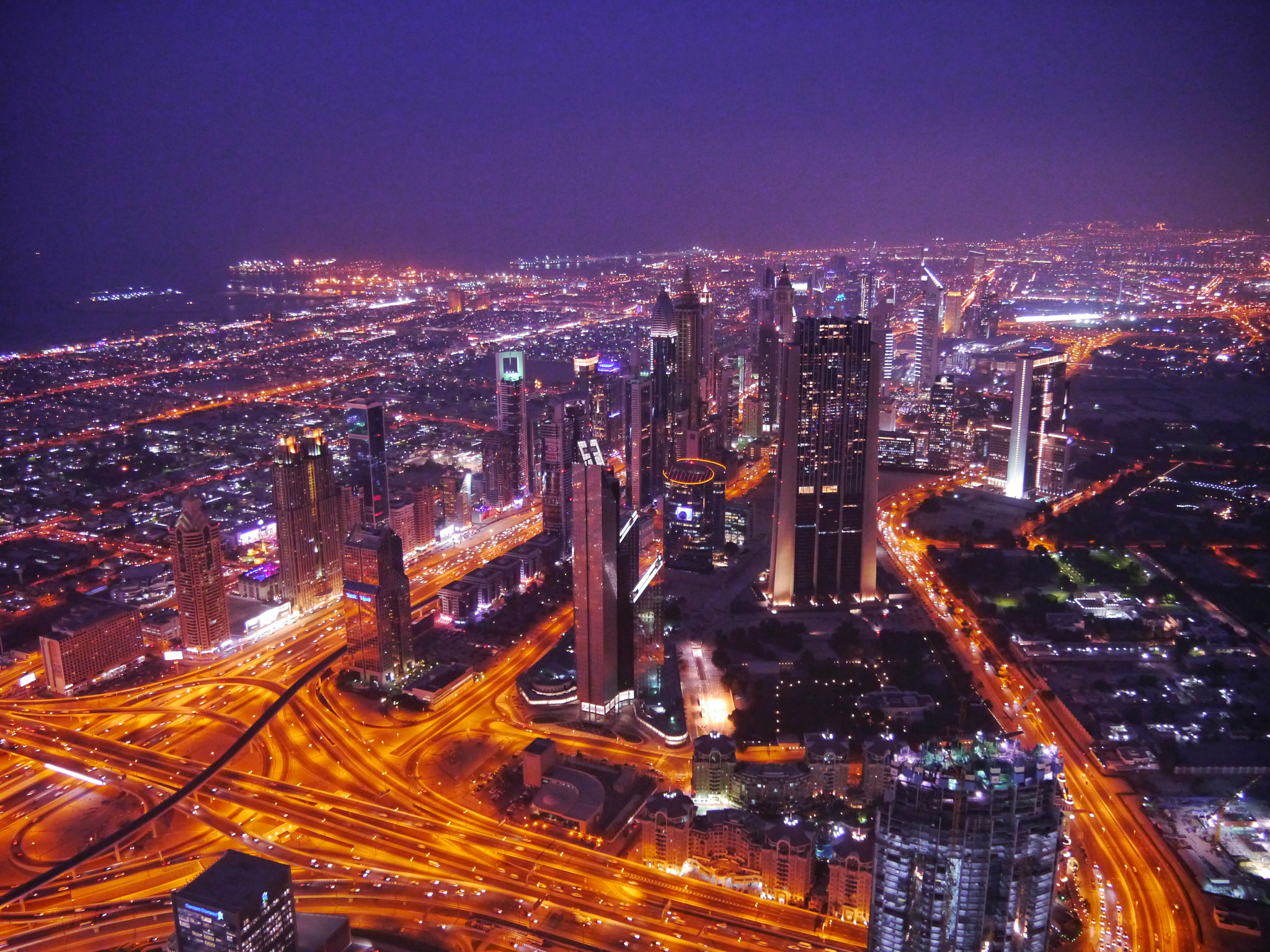 LUMIX G VARIO PZ 14-42/F3.5-5.6 sample photo. Dubai city skyline at sunset photography