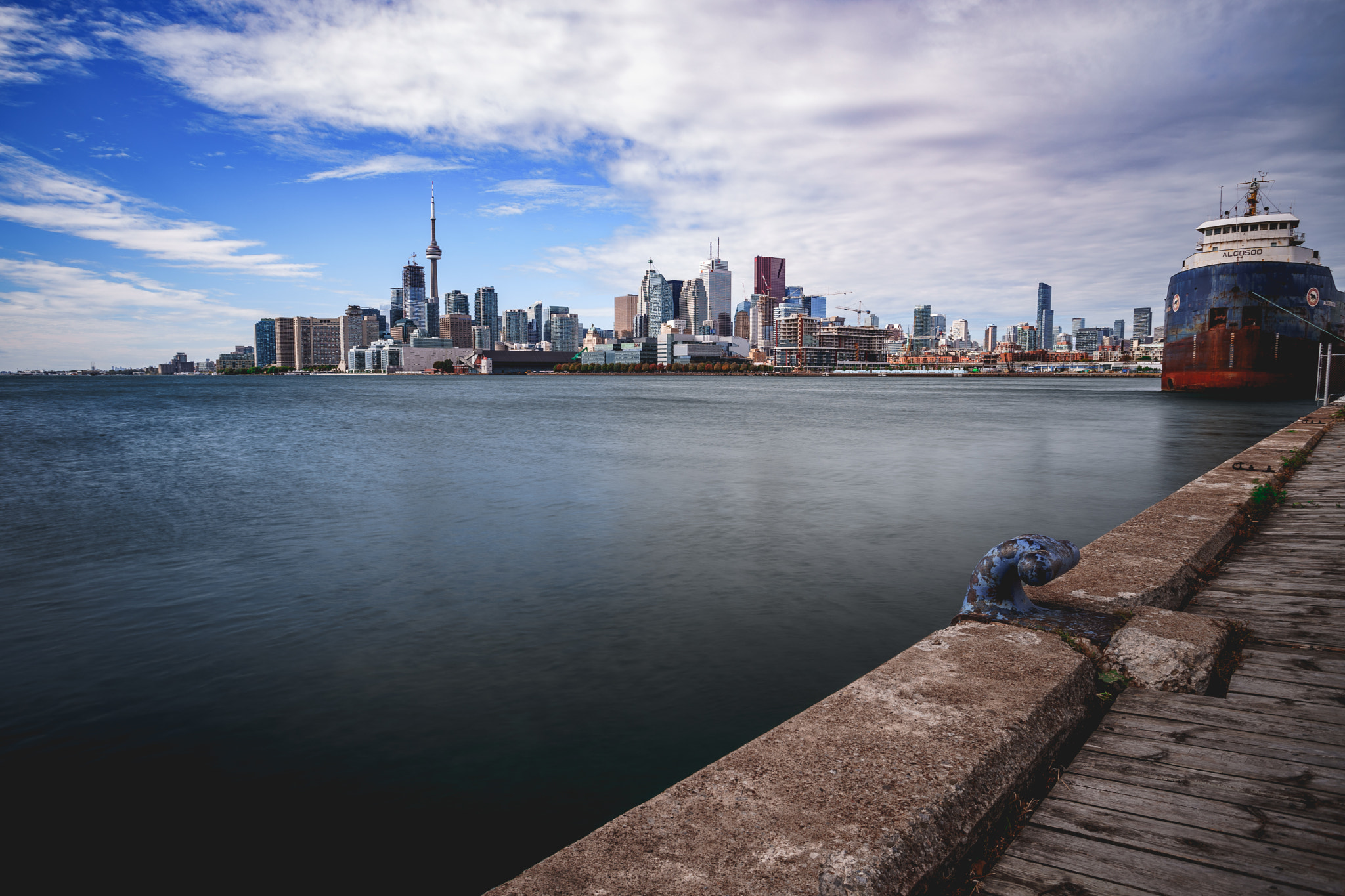 Sony a7 II + Tamron 18-270mm F3.5-6.3 Di II PZD sample photo. Toronto skyline in daylight photography