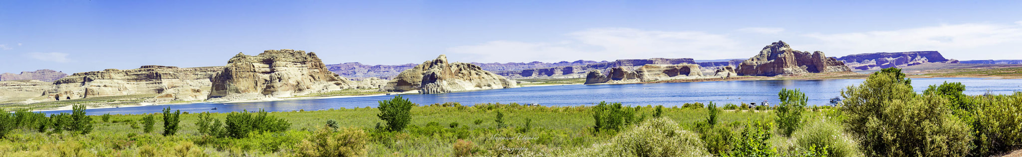 Canon EF-S 17-85mm F4-5.6 IS USM sample photo. Lake powel at the marina pano photography