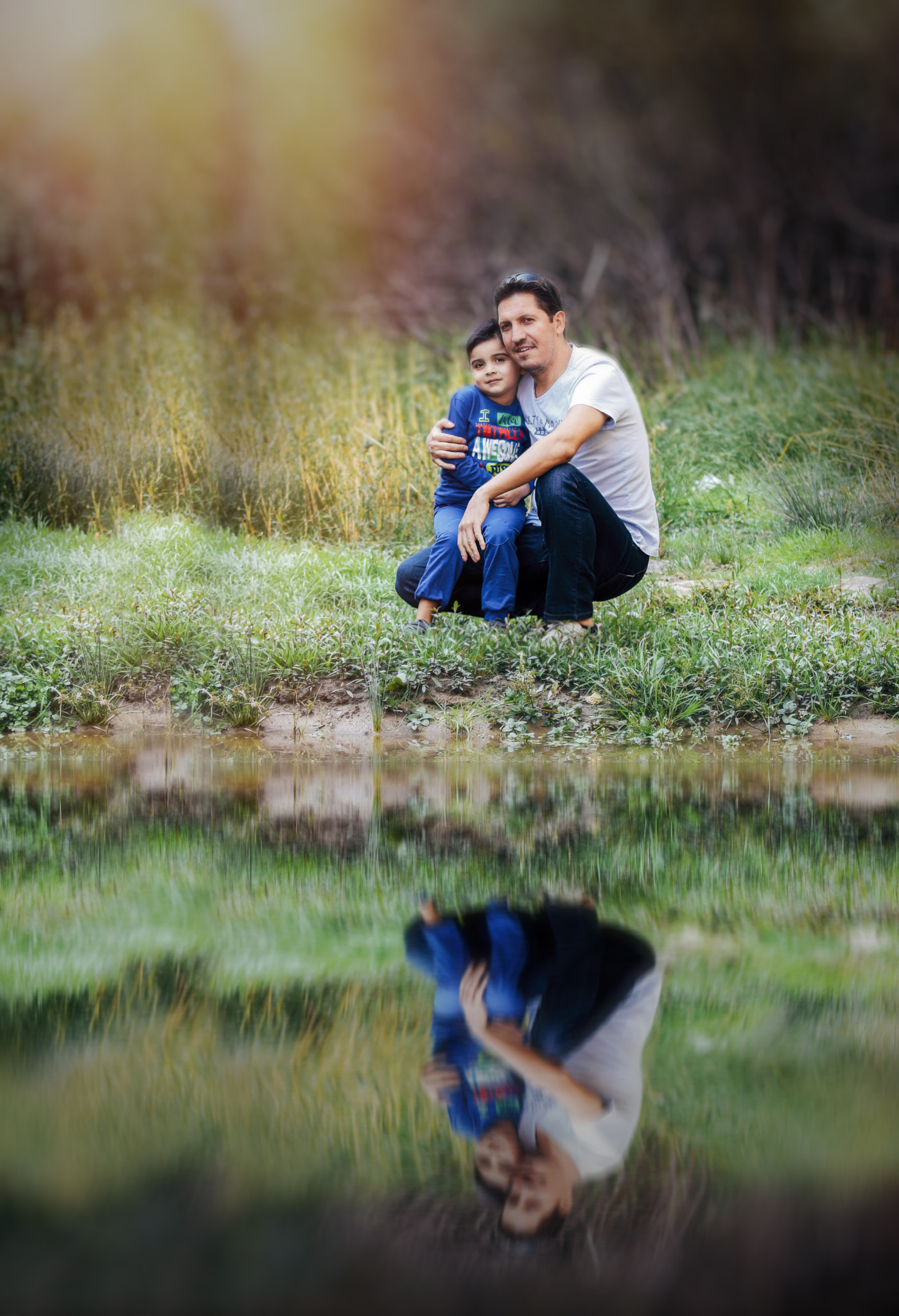 Canon EOS 650D (EOS Rebel T4i / EOS Kiss X6i) + Canon EF 70-200mm F4L IS USM sample photo. Son and father photography