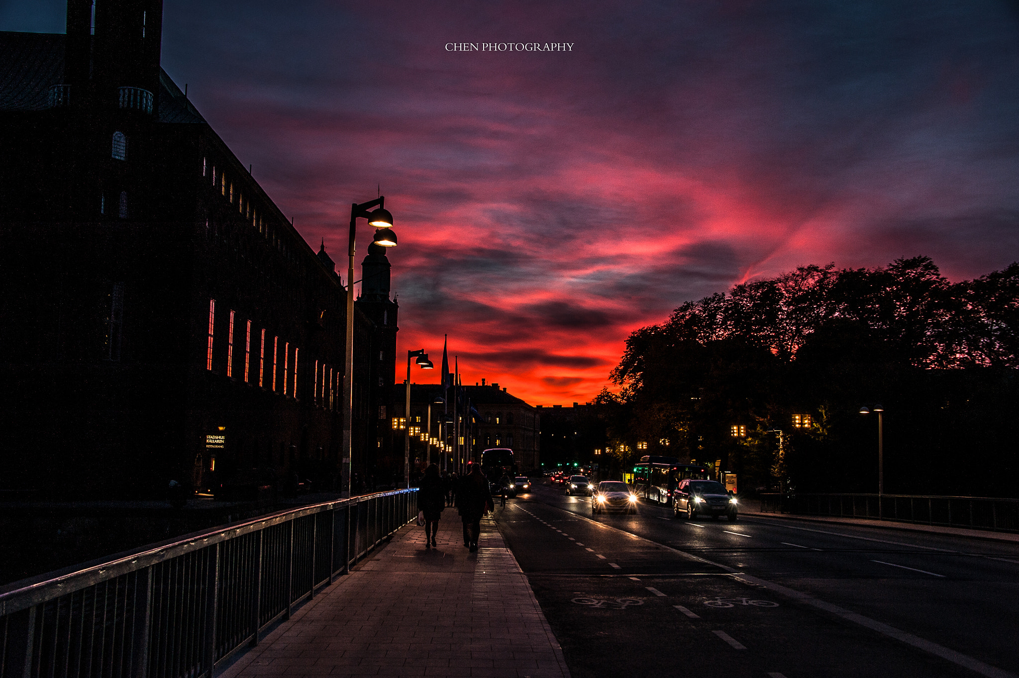 Nikon D3 sample photo. Stockholm sunset photography