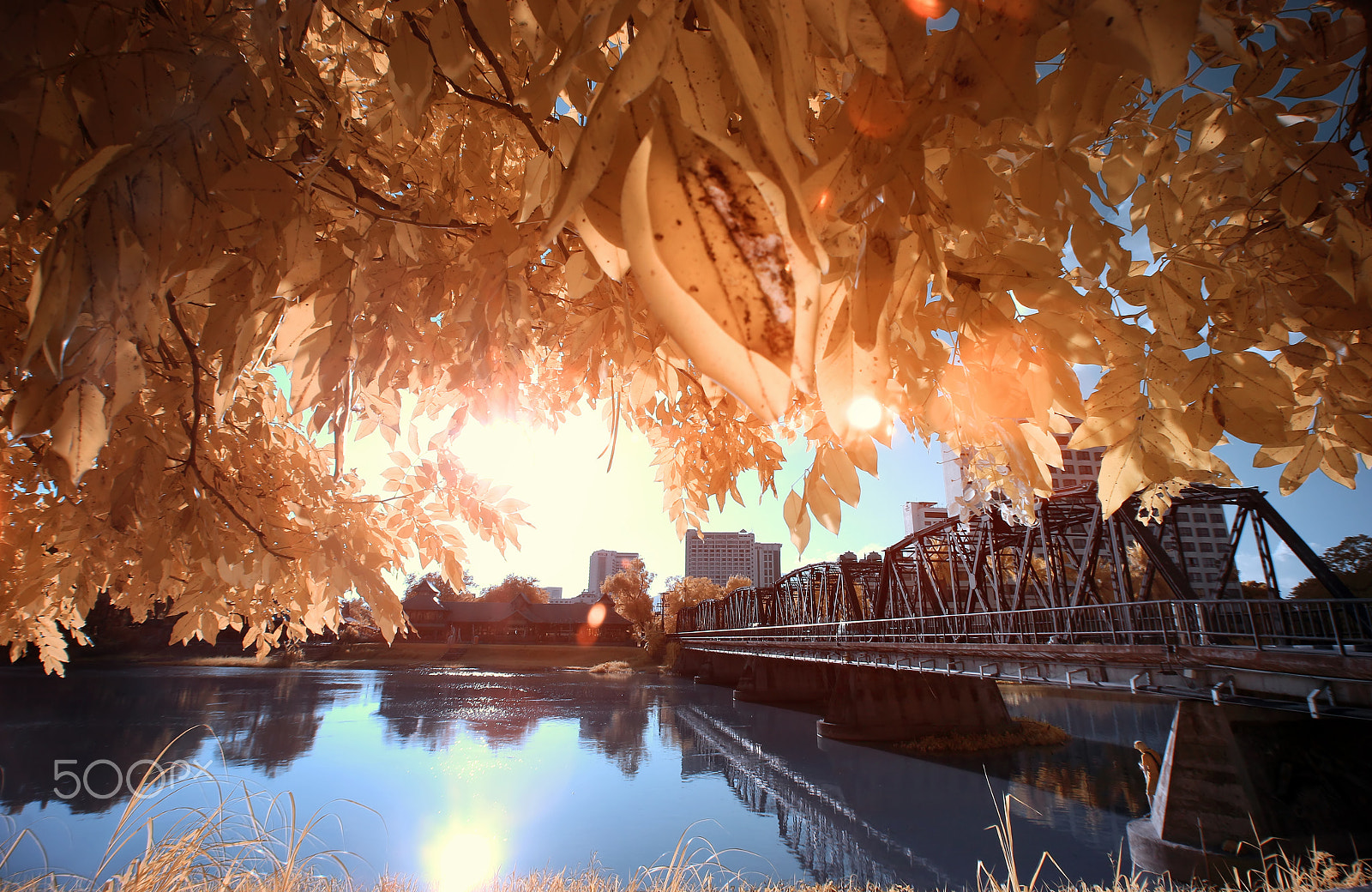 Canon EOS M sample photo. Famous iron bridge in chiang mai thailand photography